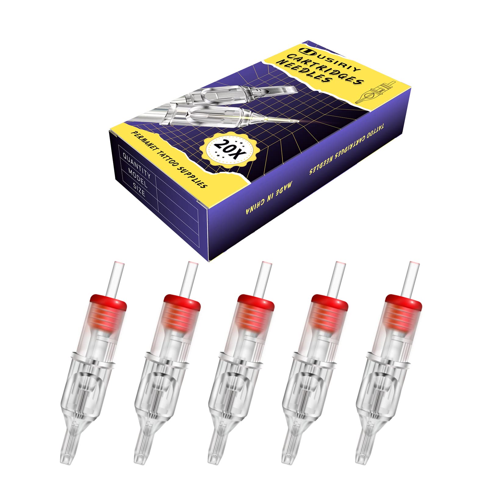 Tattoo Needle Cartridges Tattoo Needles, 20pcs 1209CM Round/Curved Magnum Needles 0.35mm Standard #12 Tattoo Cartridges Tattoo Cartridge Needles Agujas De Tatuajes De Cartucho