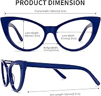 Vista 4 de Zeelool Gafas de bloqueo de luz azul de ojo de gato de acetato vintage para mujer Marilyn FP0049-01 negro