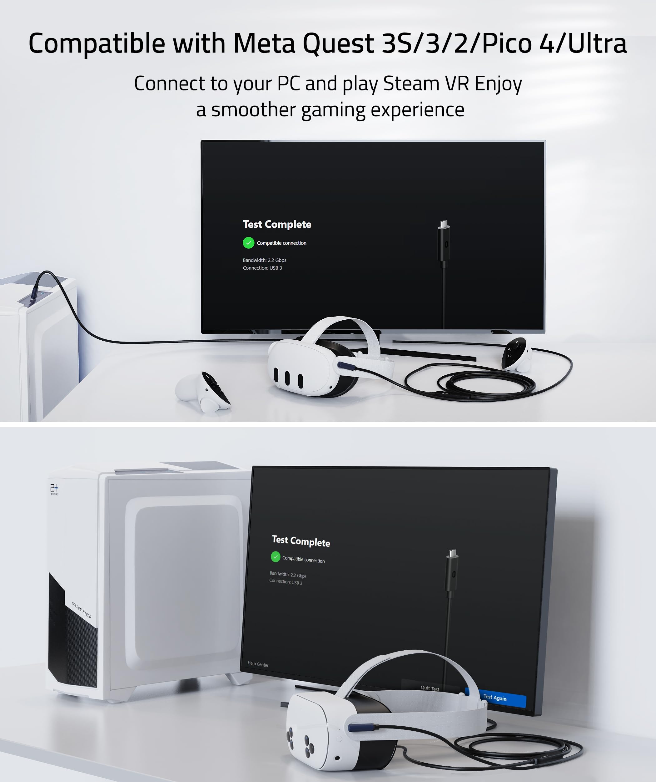   Quest2 256GB+Linkケーブル他セット Amazon.co.jp: Syntech Link ケーブル 5M 対応Oculus/Meta Quest
