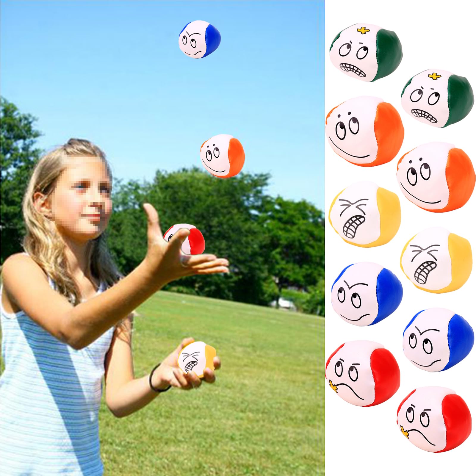 Juego De 12 Pelotas De Malabares Para Principiantes – Suaves, Ligeras Y Coloridas, Ideales Para Niños Y Adultos