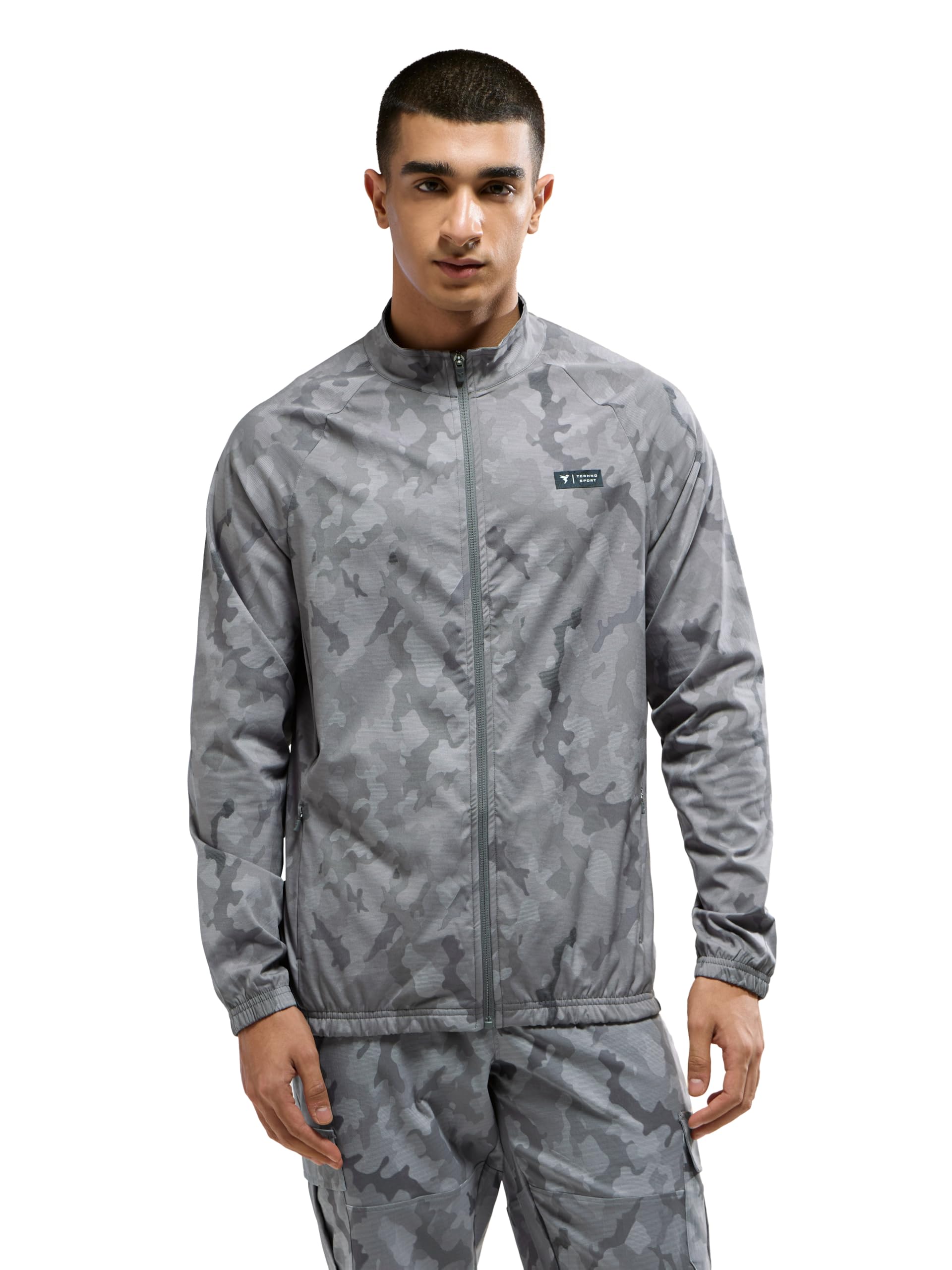 Men's Slim Fit Printed Regular Jacket With TS Flexi, SPF50+, Quick Dry for Regular Use