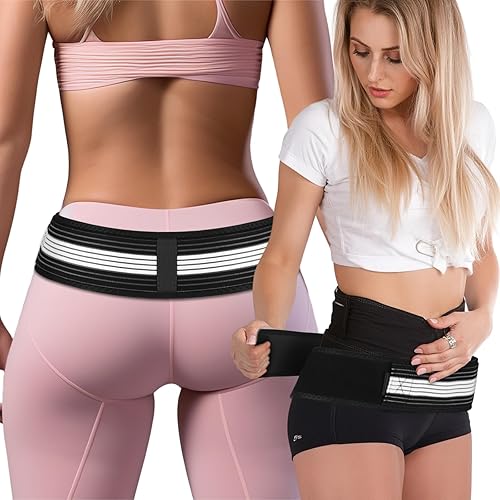 Cinturón de cadera sacroilíaco para articulaciones, soporte de cadera ajustable, cinturón sacroilíaco para mujeres y hombres, soporte transpirable
