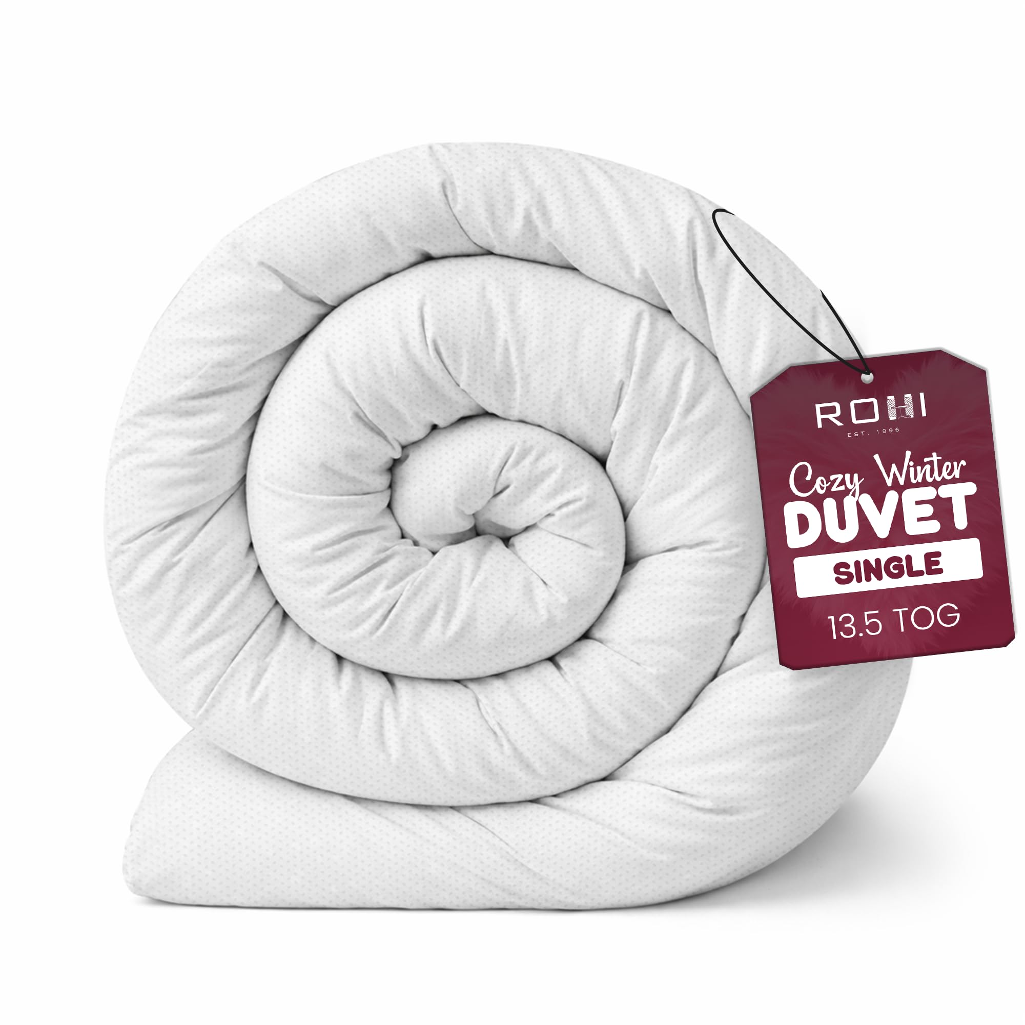 Rohi Anti Allergy 10.5 Tog Double Duvet – All Season Duvets – Soft & Breathable Luxurious Hollowfibre Quilt with Corvin Cover – Midweight Comforter Double Bed Duvet (All Season) — view 12
