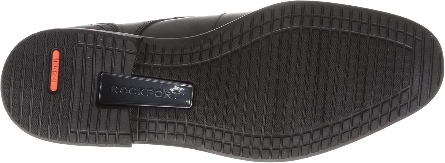Rockport Men's Total Motion Dress Sports Plain Toe Business Shoes, black (black 19-3911tcx), 25.5 cm