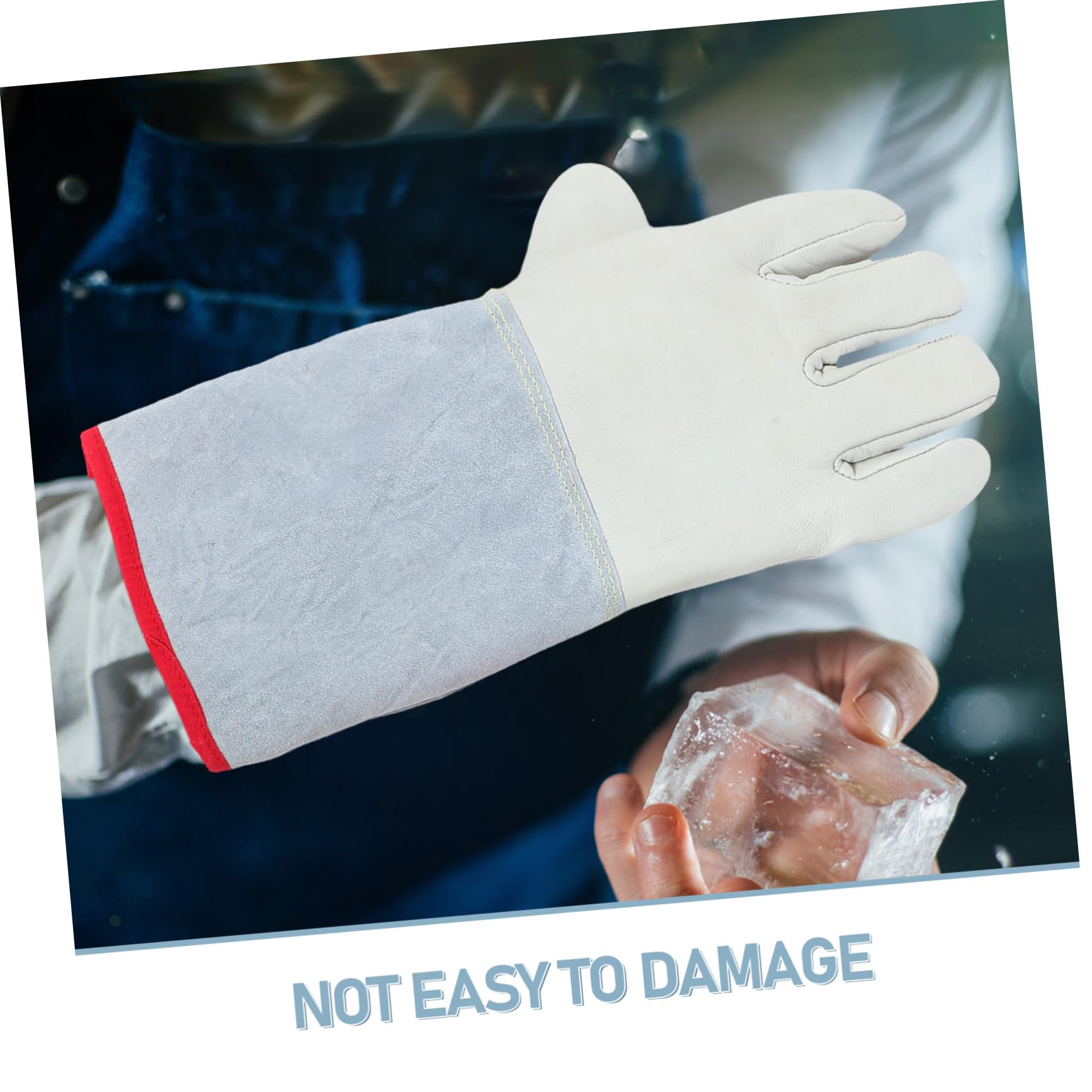 1 Paar Kältebeständige und Schutz Handschuhe für Männer Isolierte und Wasserdichte Freezer Mittens für Lager Transport und Wissenschaftliche Bequem und Strapazierfähig