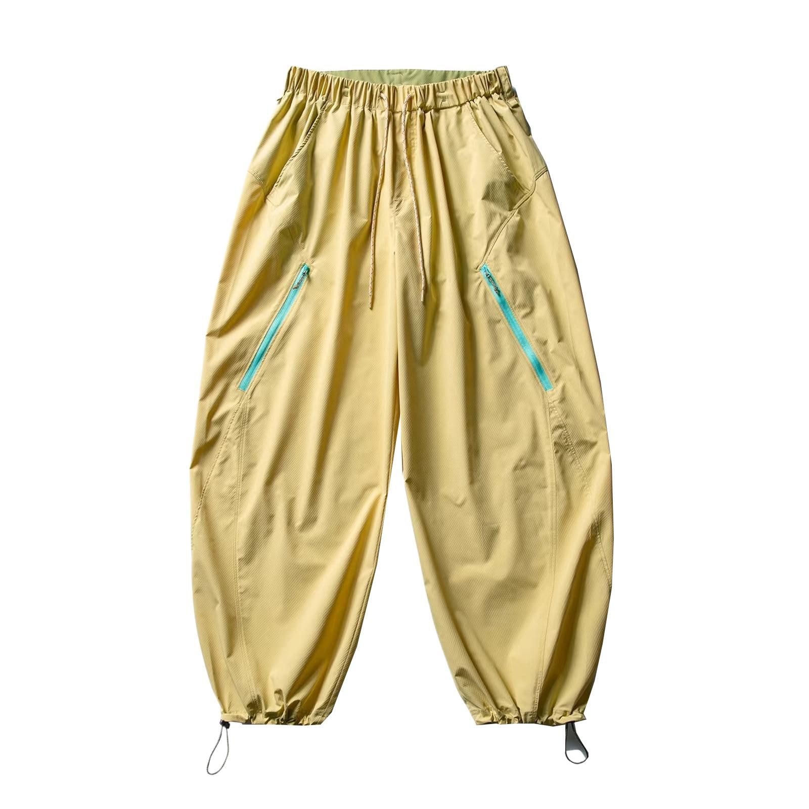 Pantalones de Pista para Senderismo para Hombre, Pantalones de Trabajo Unisex Holgados Casuales callejeros