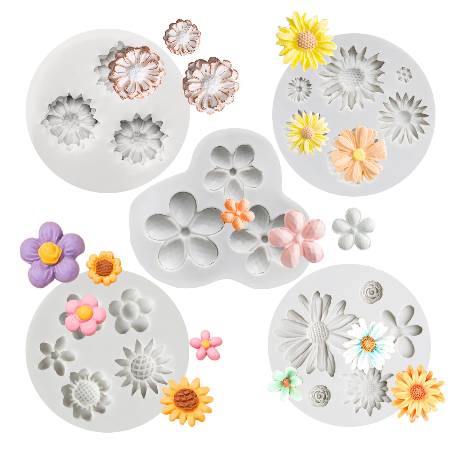 Bloem Siliconen Fondant Mallen Voor Cake Decorating