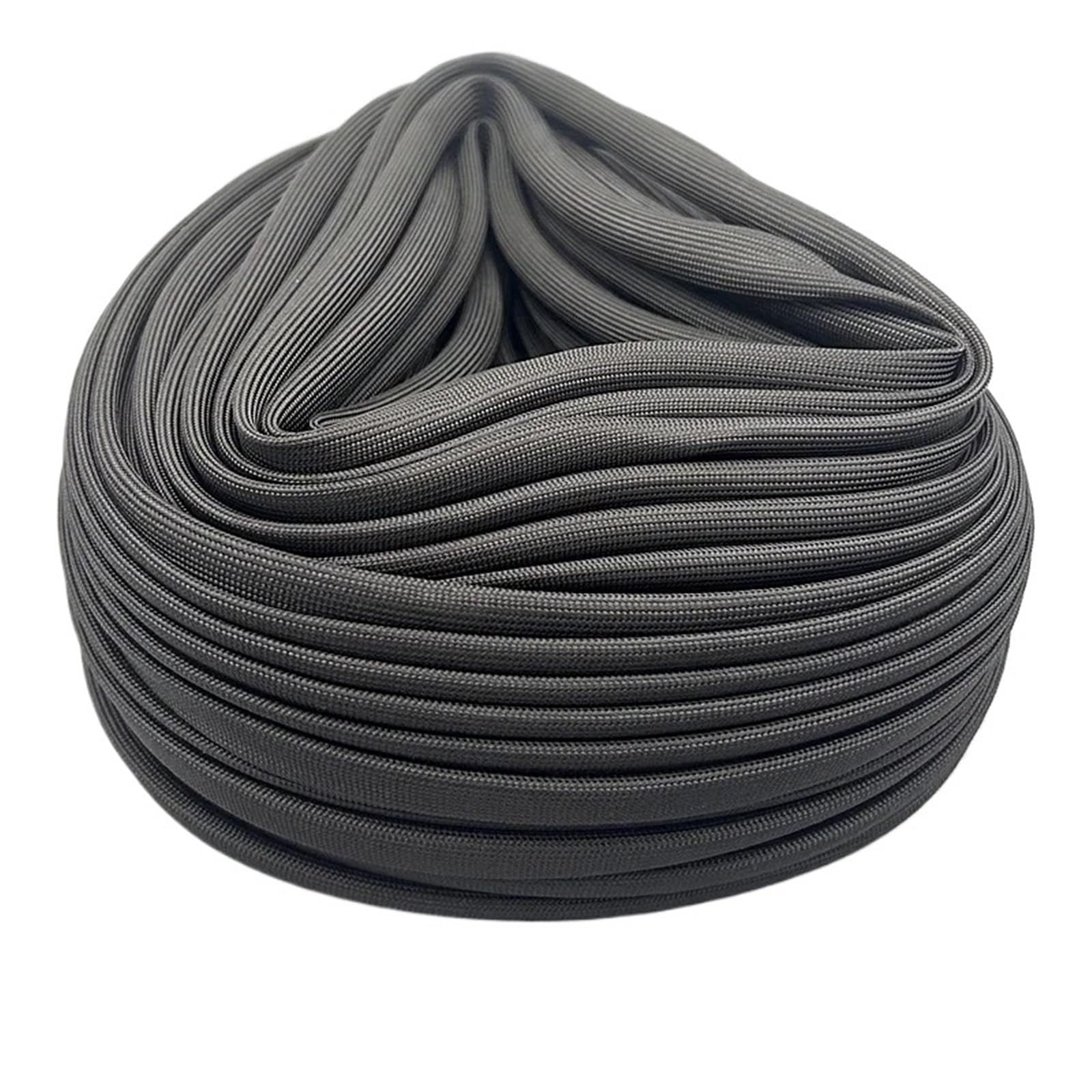 Kabelkanal Kabelhülle Geflechtschlauch Widerstandsfähig Flexibel Leicht Für Hause(Black,7mm,20M)