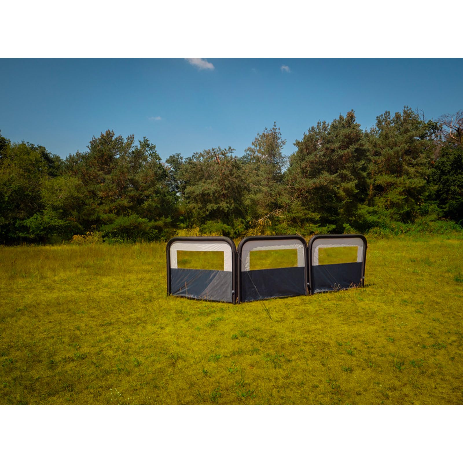 Helgoland Air Brise-vue pour camping 400 x 155 cm 2 pièces avec pompe