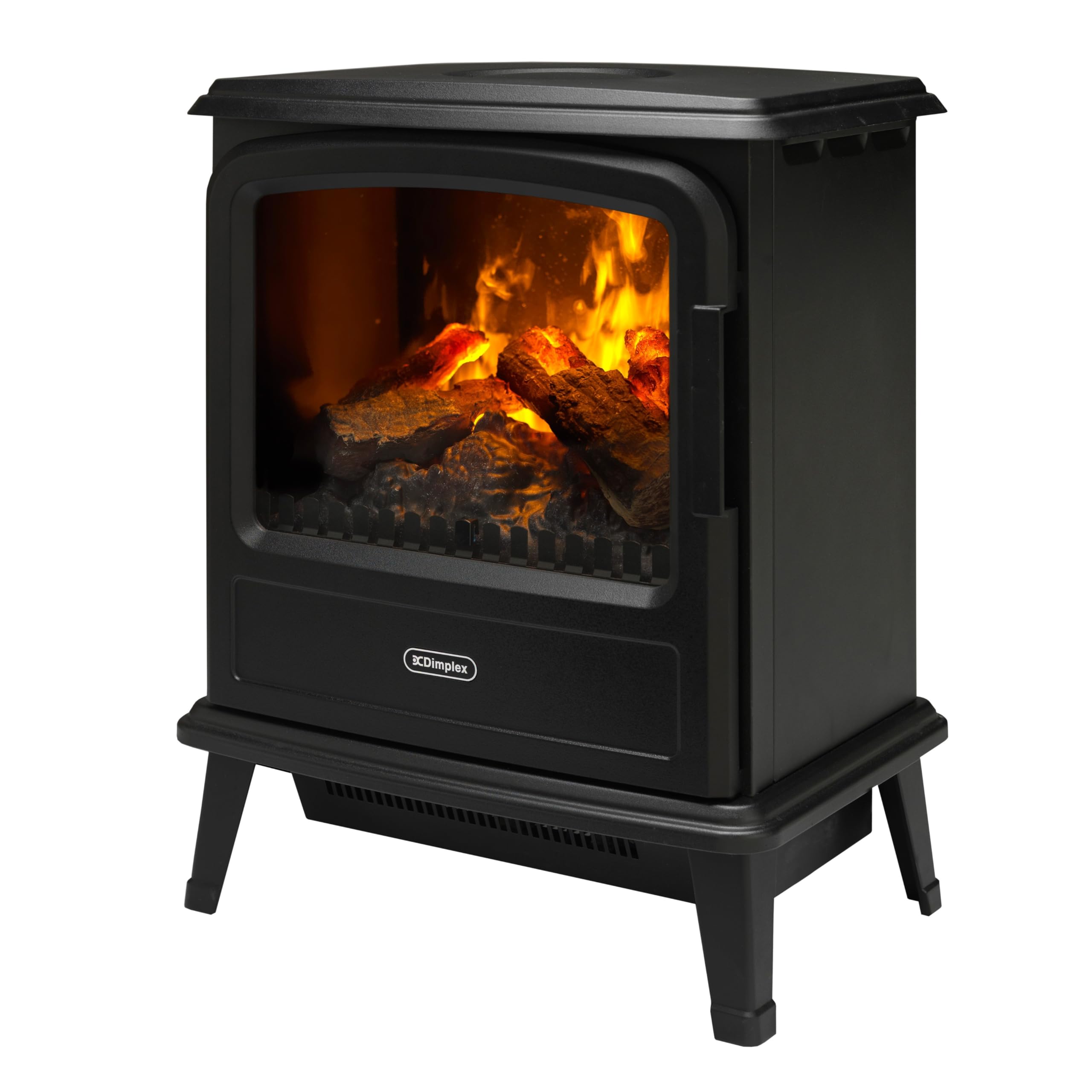 Dimplex Elektrokamin Evandale - Elektrokamin mit Heizung und Kaminfeuer - 1000W / 2000W - Wasserdampf Kamin - LED Optimyst 3D Flammeneffekt - Inklusive Fernbedienung - Black