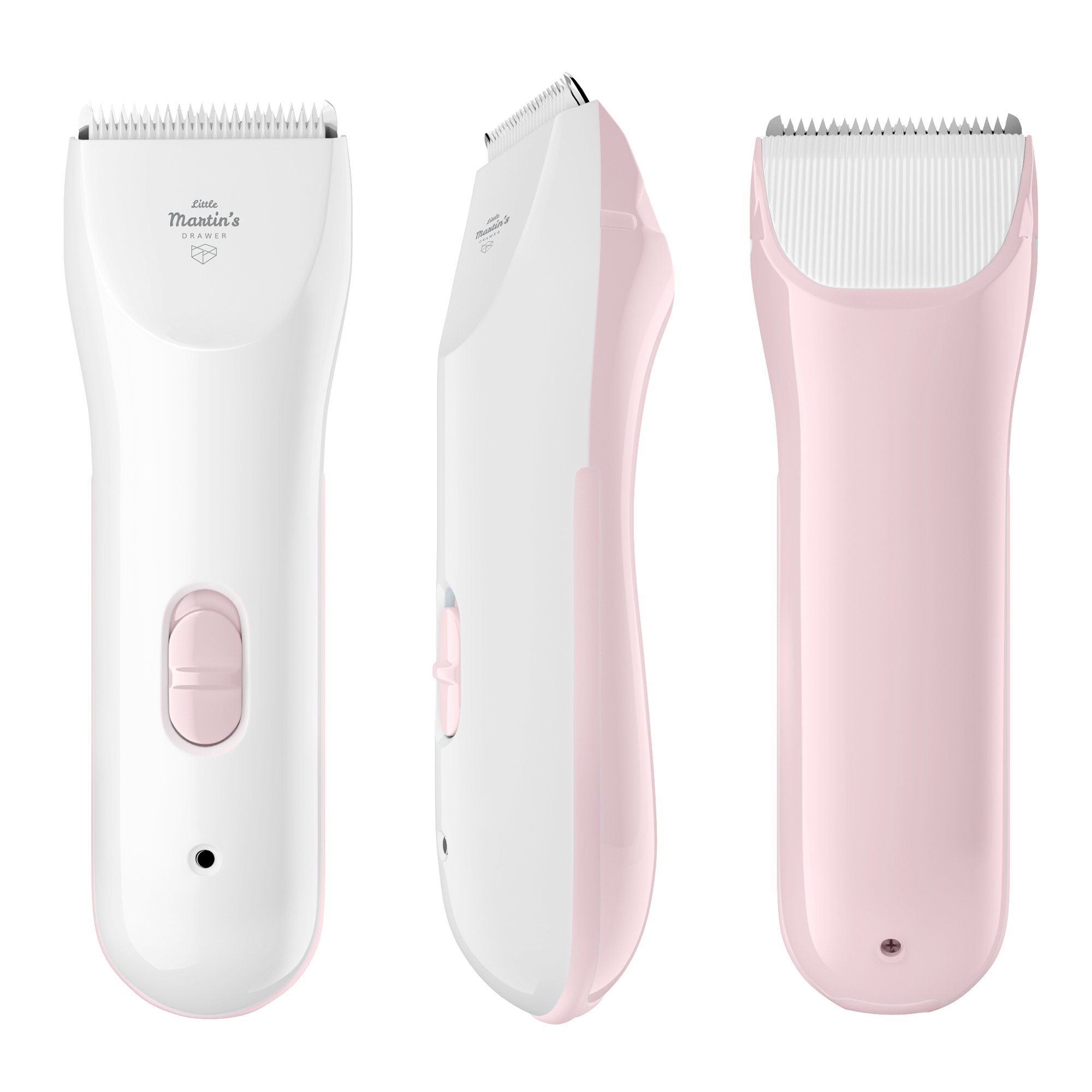 Little Martin's Baby Hair Clipper - Professional Quiet Baby Hair Trimmers - Rechargeable Waterproof Grooming Kit Safety for Baby Toddles Kids (Baby, Pink)