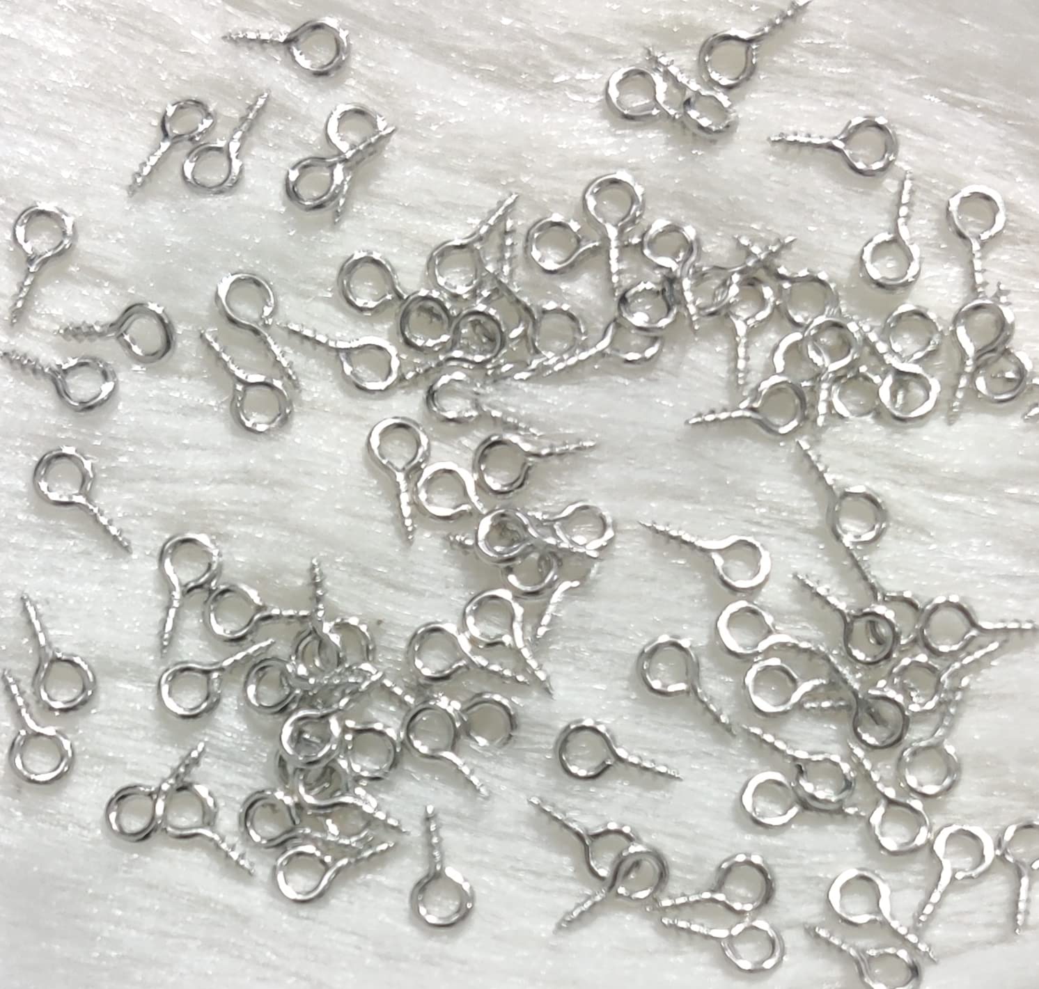 Beads & Crafts: Screw Eye Pins Hooks Eyelets Screw Threaded for Jewellery Making Findings DIY Craft 8mmx4mm (Silver, 100) (B0BTMBXD3C) Amazon Price History, Amazon Price Tracker