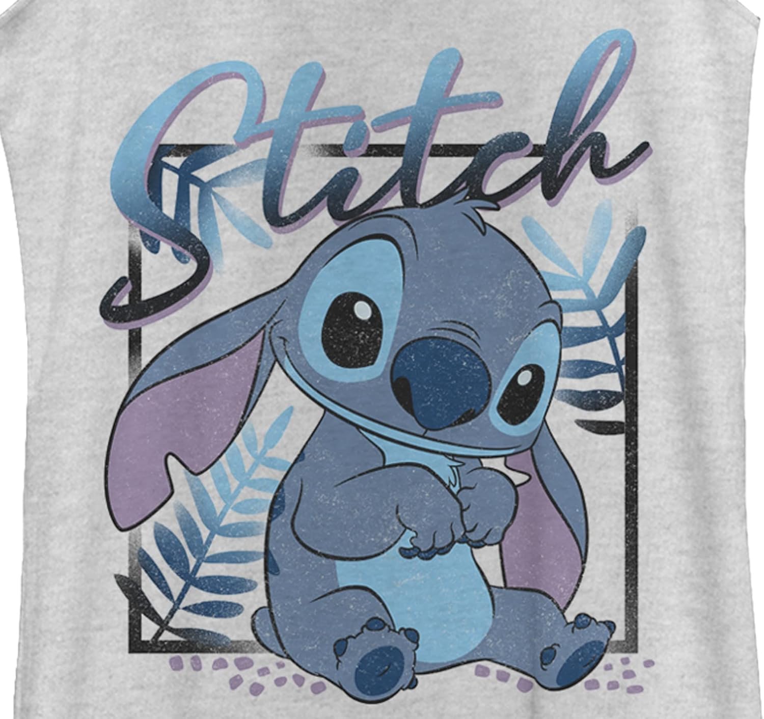 Disney Women's Lilo Stitch Square Tri-Blend Racerback Layering Tank