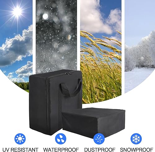 Miniatura 7 de Funda de parrilla de 17 pulgadas y bolsa de transporte para parrilla Blackstone de 17 pulgadas con capucha, cubierta de poliéster impermeable