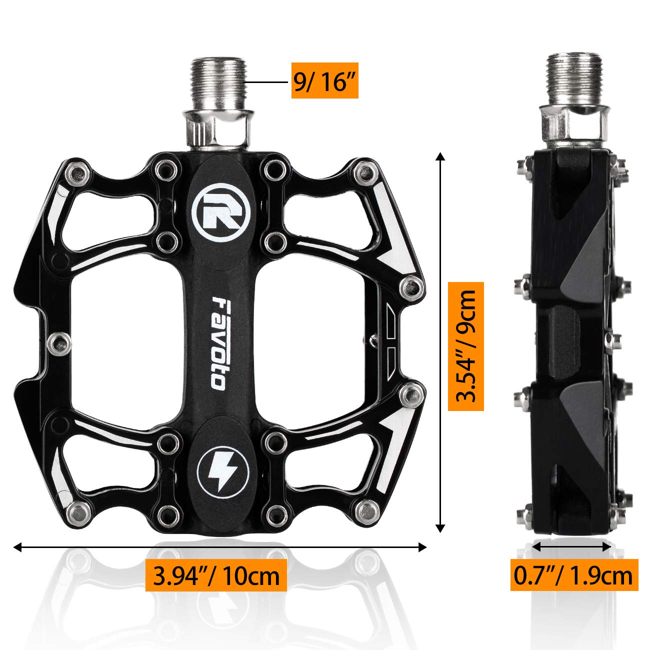 Amazon | Favoto 自転車 ペダル フラットペダル ロードバイク