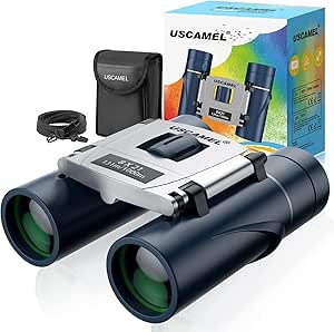 Kids Binoculars Compact Binoculars Waterproof Small Binoculars for Bird Watching Travel Camping Hunting (Blue) asin的图片