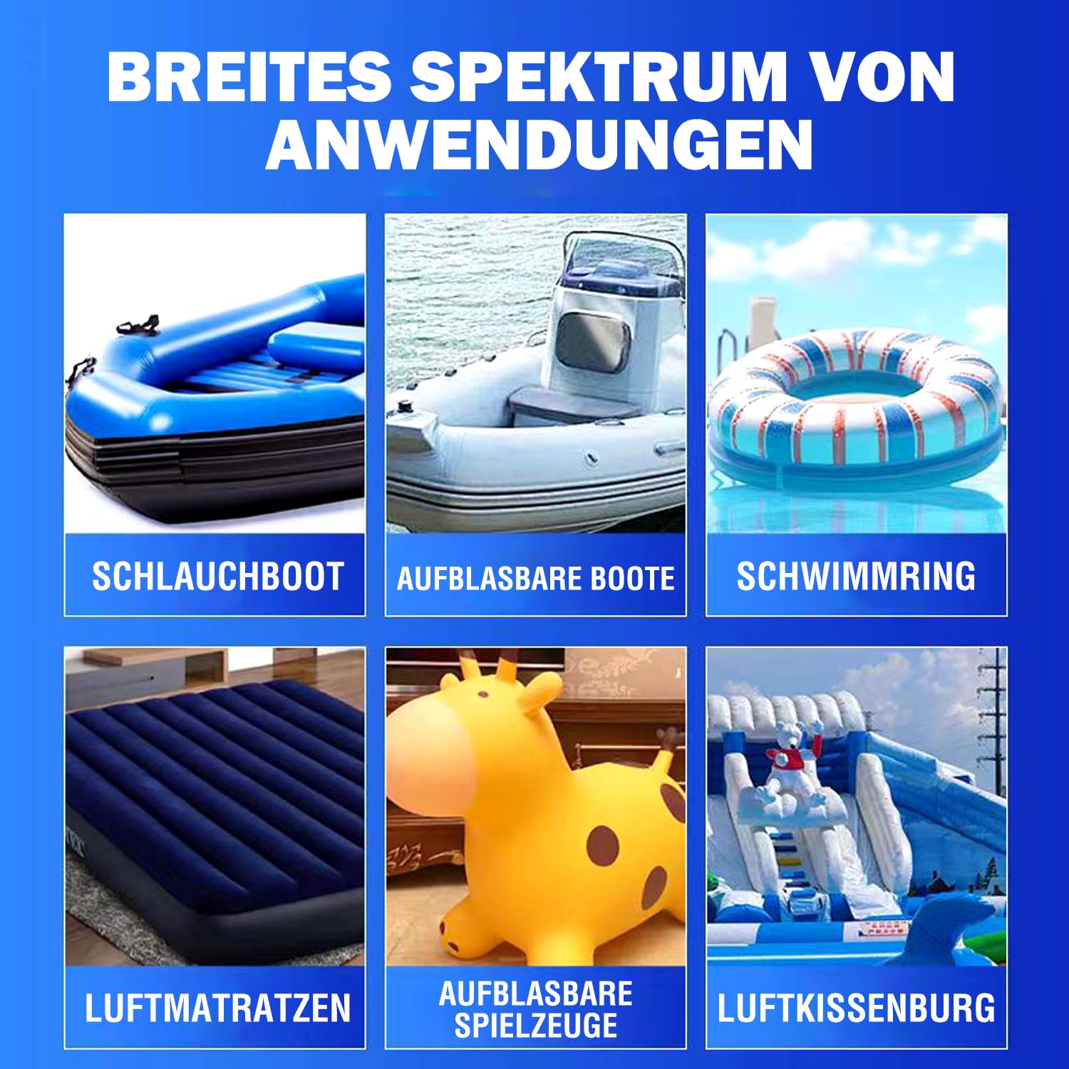 235ml Schlauchboot Reparatur Kleber Extra Stark, PVC Reparaturkleber, mit Pinsel und Anleitung, wasserdicht & transparent, für Zelte, Planen, Poolfolien, Dachbahnen & Outdoor-Ausrüstung