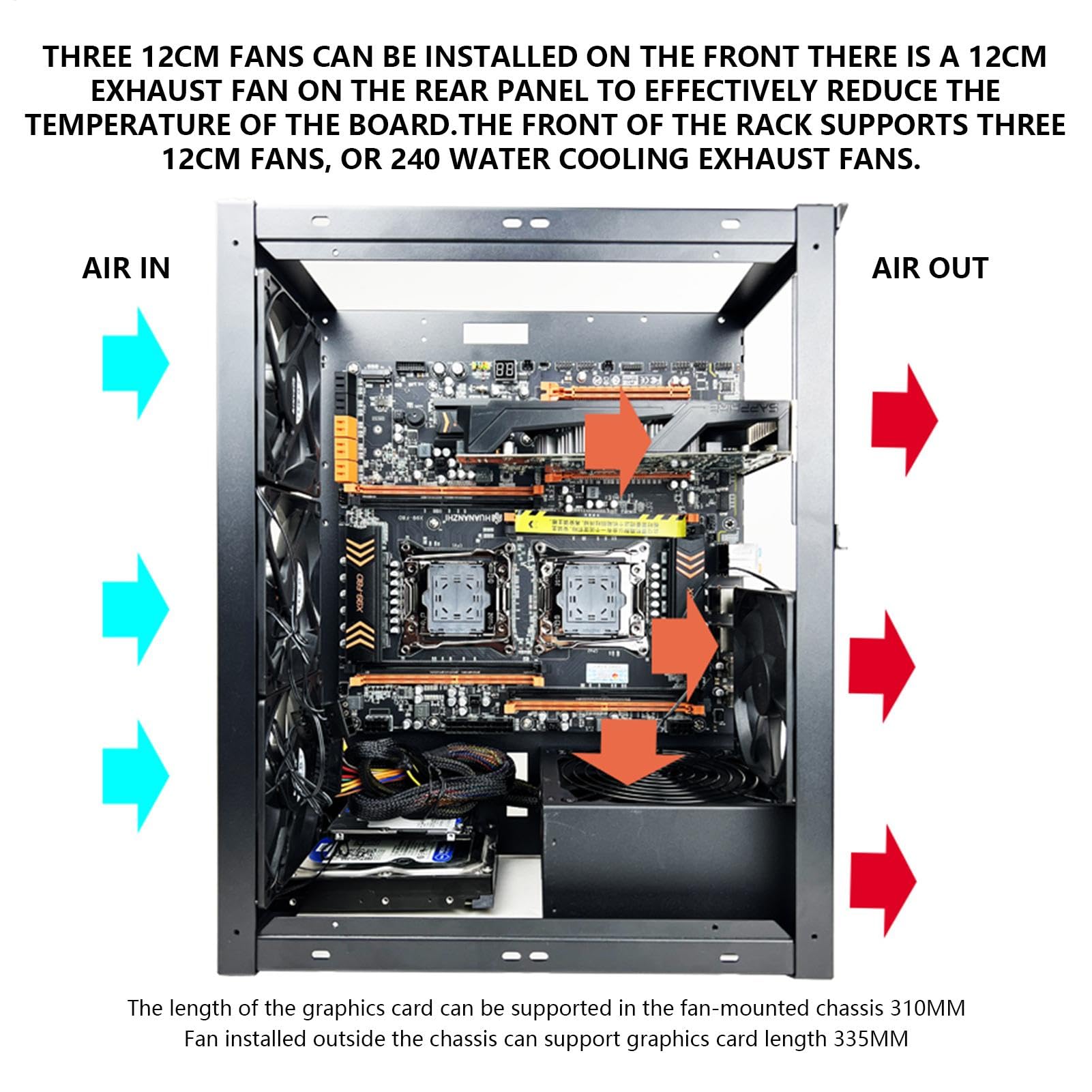 Supporto per scheda madre del computer – di supporto per scheda | madre del computer – Supporto per custodia impilabile, supporto per la dissipazione del calore di overclocking per la maggior