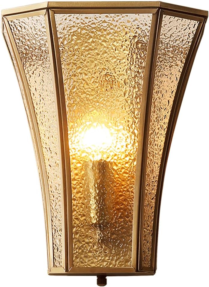 speesy American Style All Copper Minimalist Wall Light Fixtures,Creative Corridor Entrance Wall