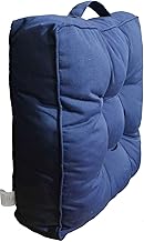 Armchair Booster Cushion Large 4 inch Thick Seat Pad Luxury Soft Touch Hand Tufted Cushion For The Elderly, Post-Operative and Pregnancy (45X45X10) CM (Navy)