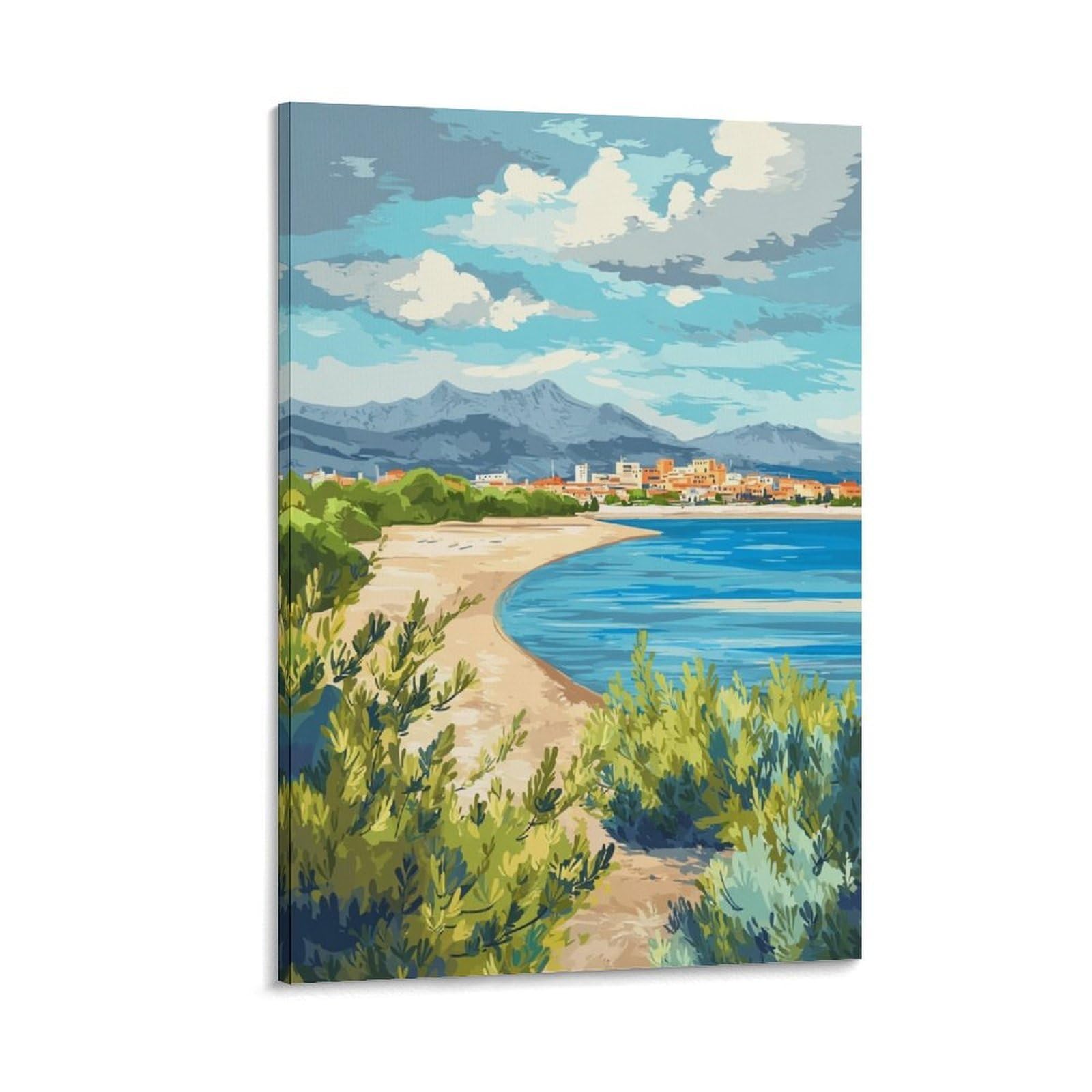 ZBBGGOZ Big Bend Poster 24x36inch(60x90cm) Vintage Watercolor Canvas Art