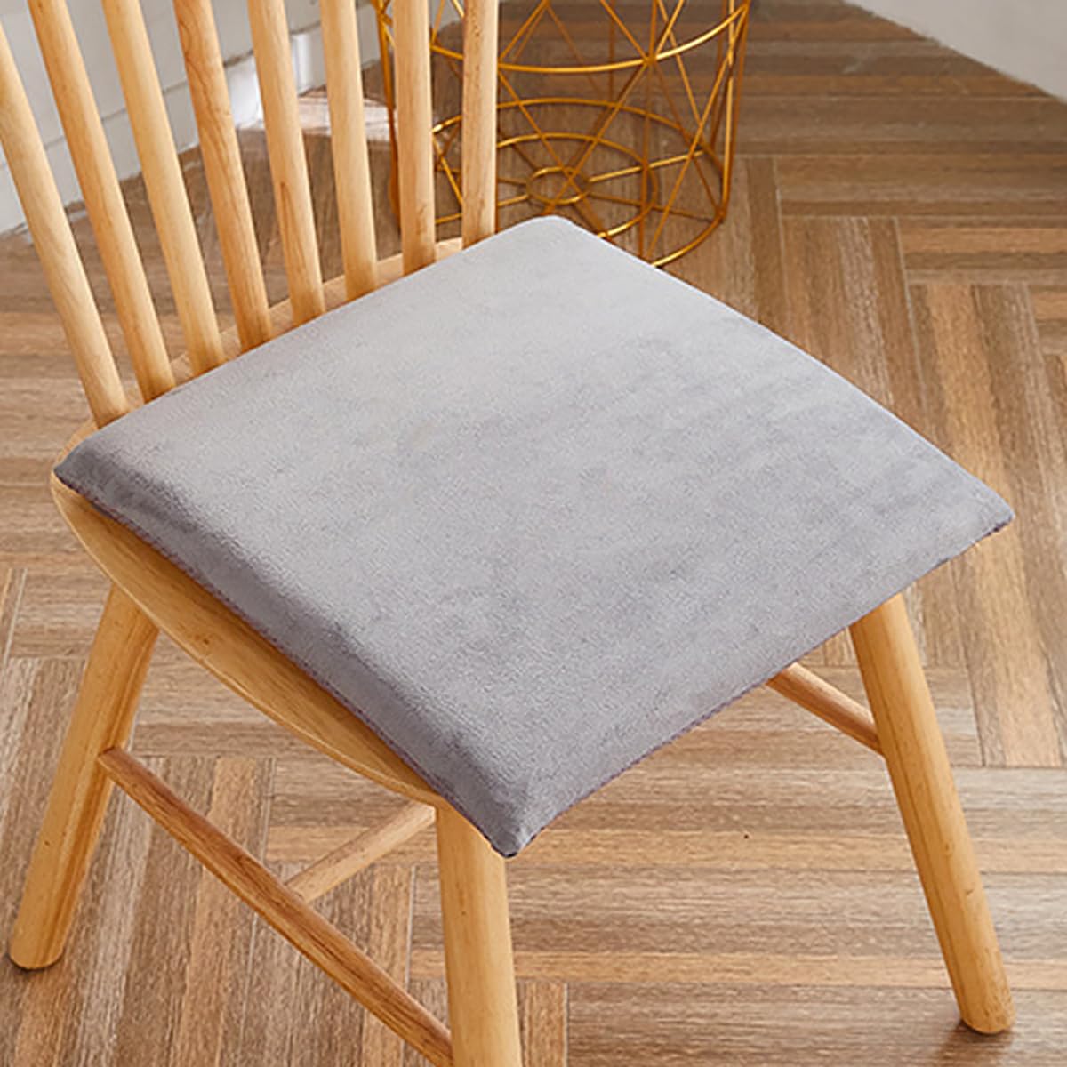 Coussin de chaise pour salle à manger gris lot de 6 amovible