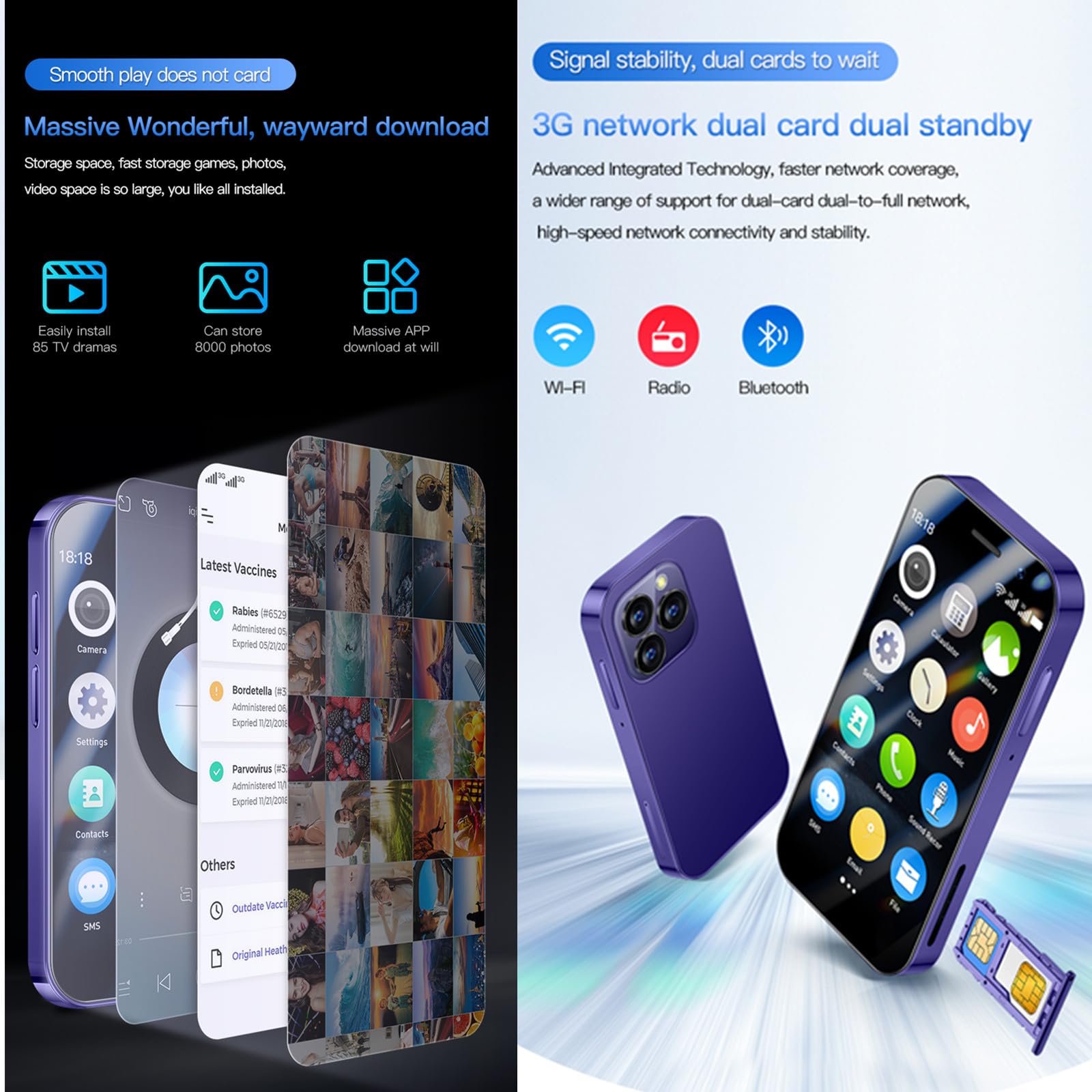 Amazon.com: XS15Pro 3G Mini Smartphone 3.0 Inch WiFi GPS China