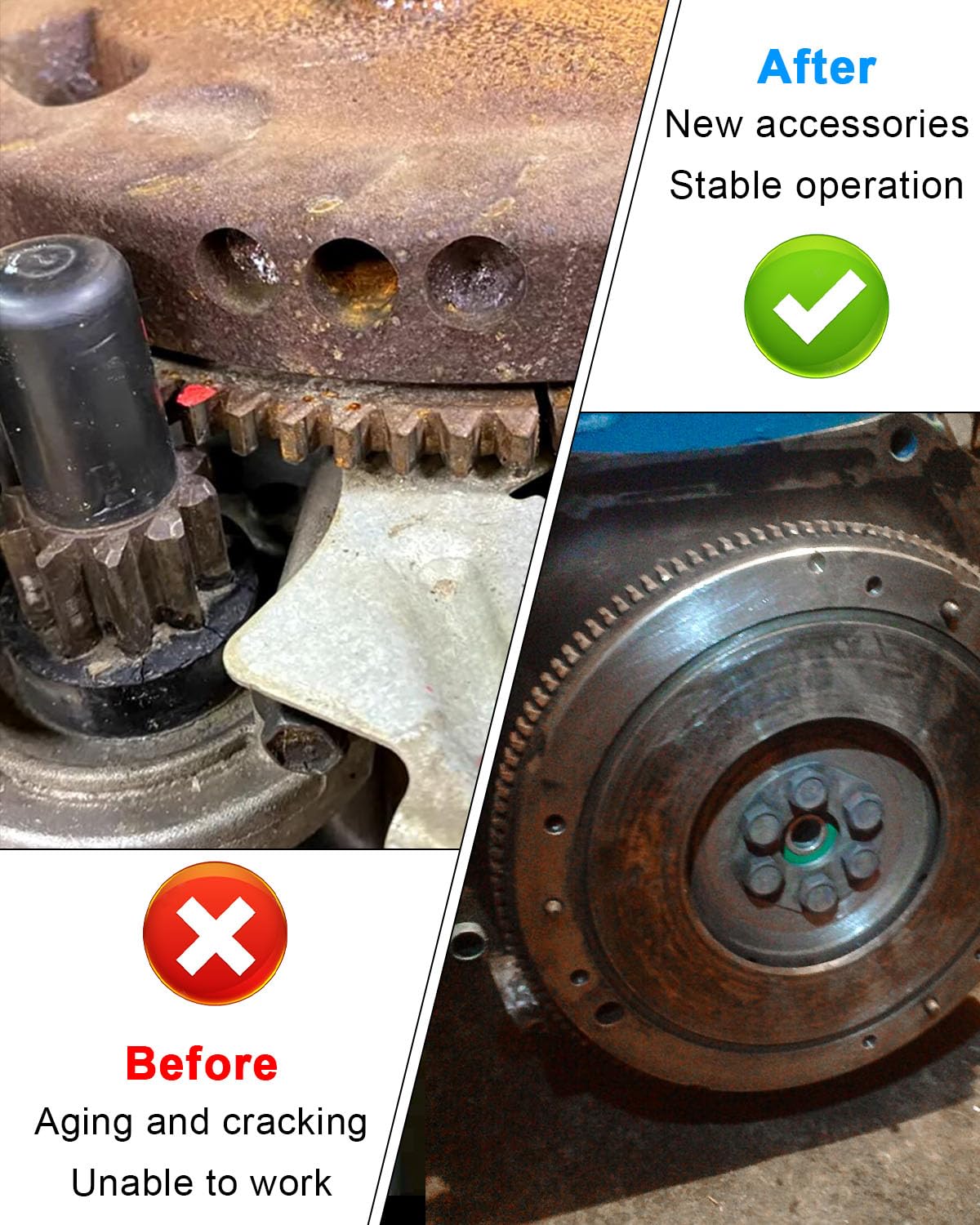 97 Teeth Flywheel Starter Ring Gear Fit for Kohler Command & Courage | Replacement Ring Gear, Fit for V-Twin