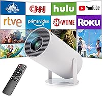 Vista 8 de Mini proyector, proyector inteligente, proyector 4K con Wifi 6 y Bluetooth 5, proyector portátil con Android 11, corrección trapezoidal automática