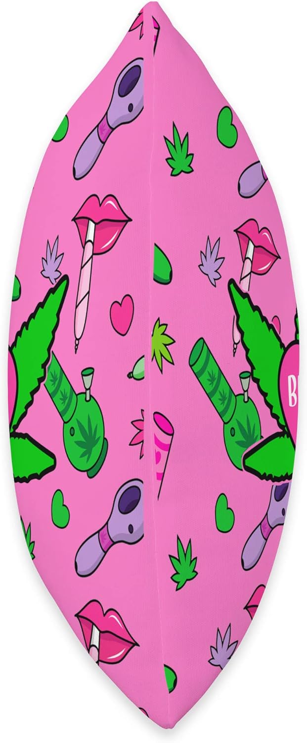 Girly Weed Pillow Stoner Marijuana 420 Gift For Women Throw Pillow