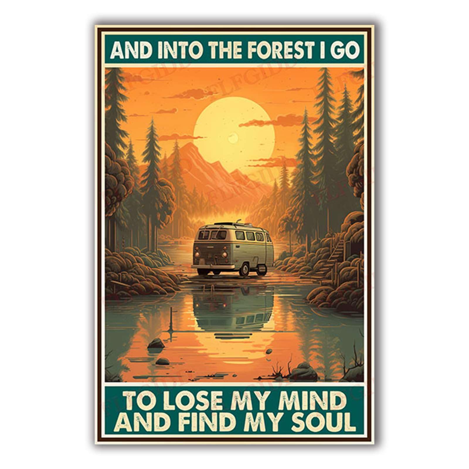 Anceky And Into The I Go Signs Retro Metal Tin Sign Vintage Wall Decor for Outdoor Gate Window Backyard Home 12×8 Inch