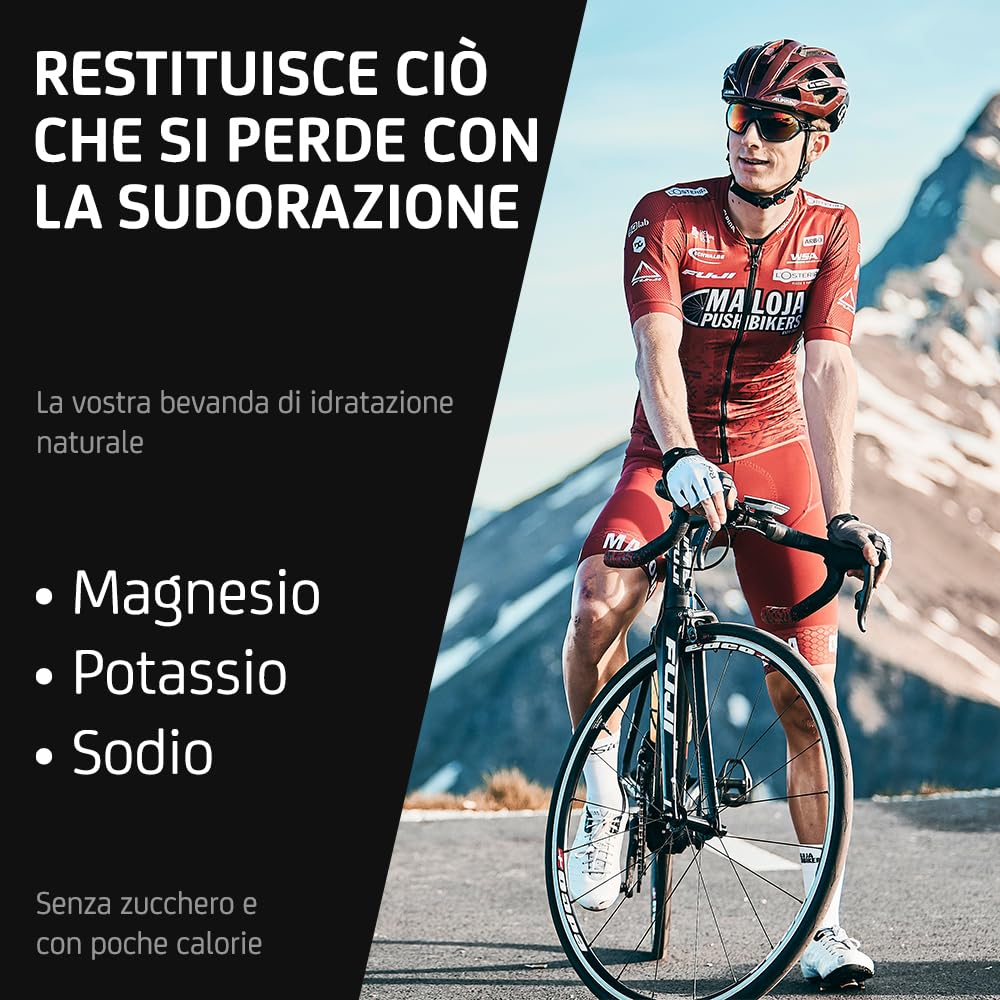 GoMo SALTED Hydration Aid | Elettroliti senza zucchero | migliore assorbimento dell'acqua e idratazione rapida | 30 porzioni singole di polvere elettrolitica con sale alpino svizzero | Gusto Limone