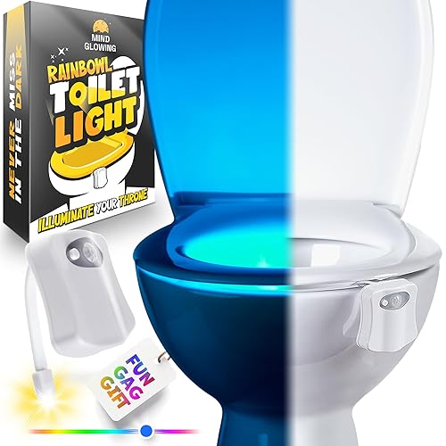 Toilet Bowl Night Light - Unique Cool Gadget with Motion
