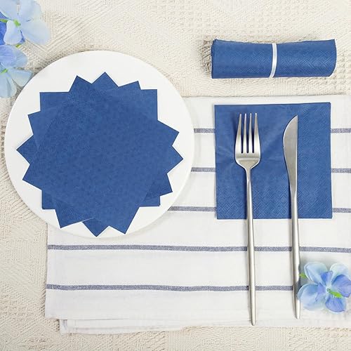 Miniatura 6 de Paquete de 100 servilletas de cóctel de 2 capas plegadas de 5 x 5 pulgadas, servilletas desechables para cenas, bodas, fiestas de cumpleaños, bodas,