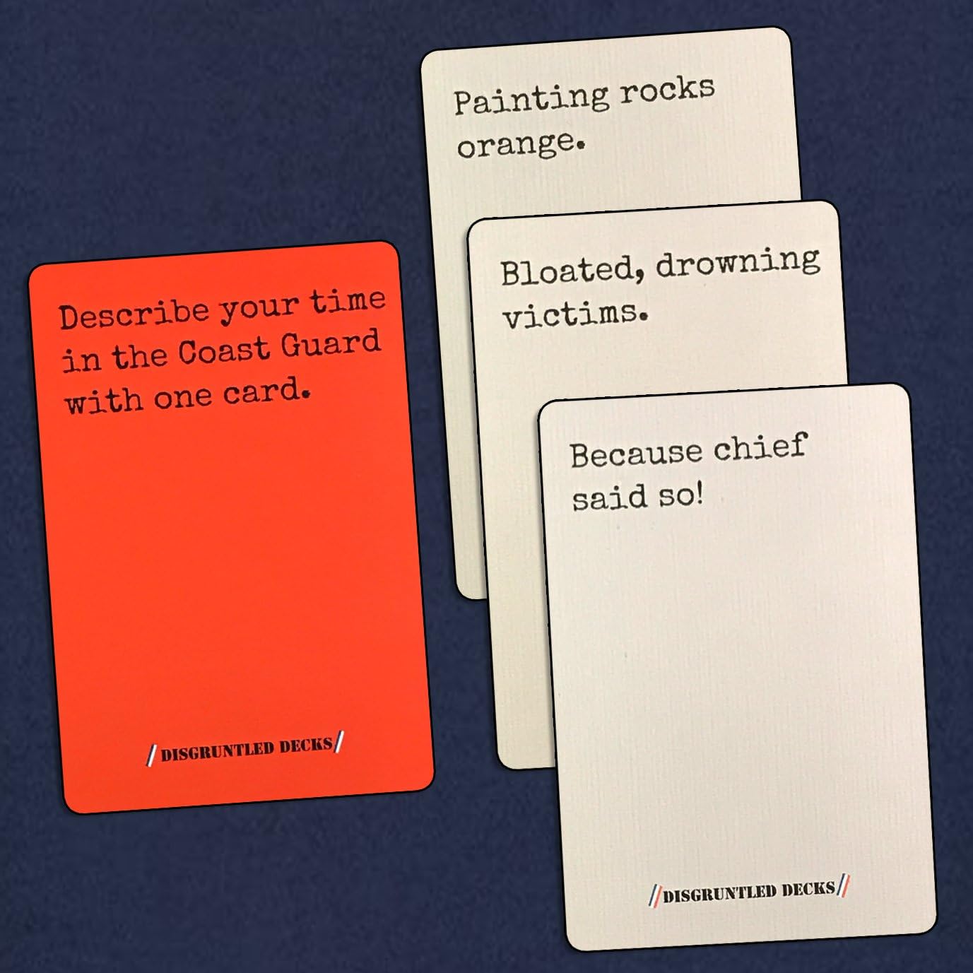 The Original Military Party Card Game for Veterans - Coastie-Themed Deck