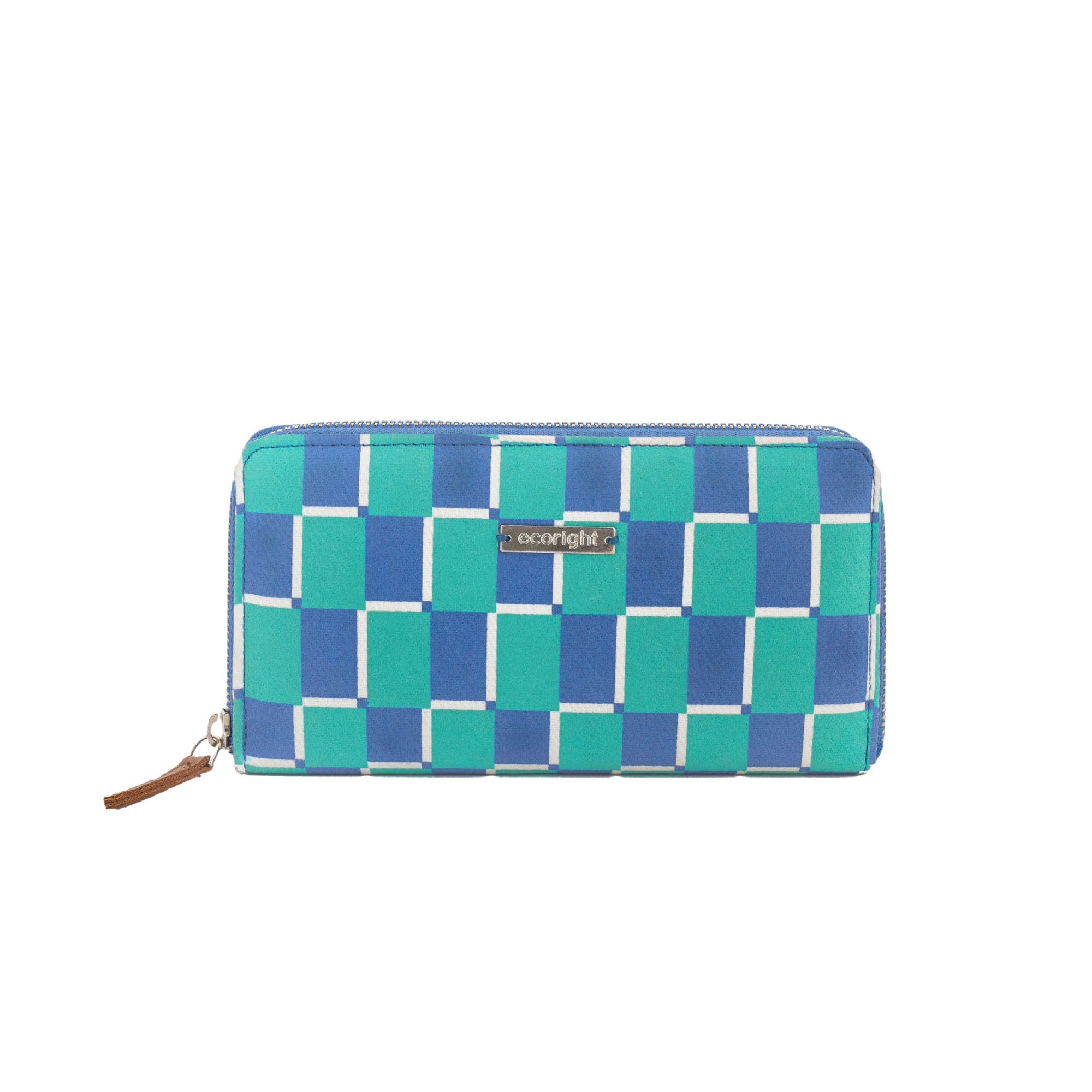 Eco Right Canvas Wallet for Women, 100% Organic Cotton Ladies Purse with Zip, Card Holder & Phone Pocket, Coin Purse & Gifts for Women Wallet