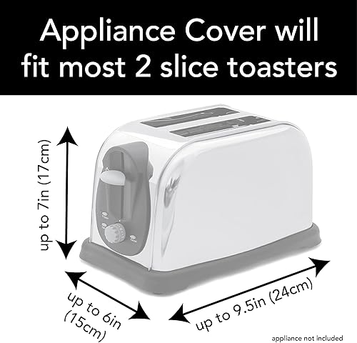 Miniatura 3 de Funda Ritz para tostadora acolchada de poliéster y algodón para tostadora de dos rebanadas protección contra el polvo y las huellas dactilares