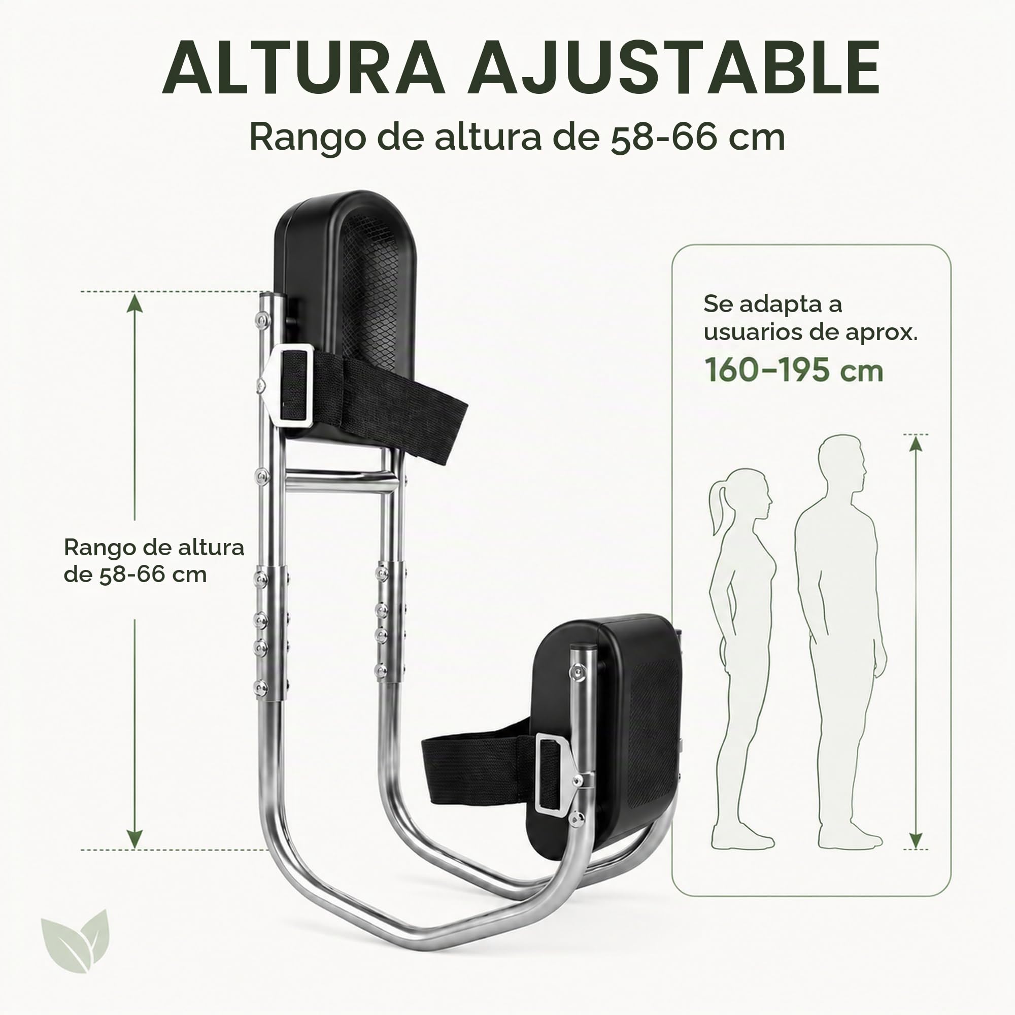 Reposarodillas para jardinería, silla con función de asiento, taburete para rodillas de jardín, ajustable, portátil, cómodo para 160 – 195 cm de altura, protección de rodilla