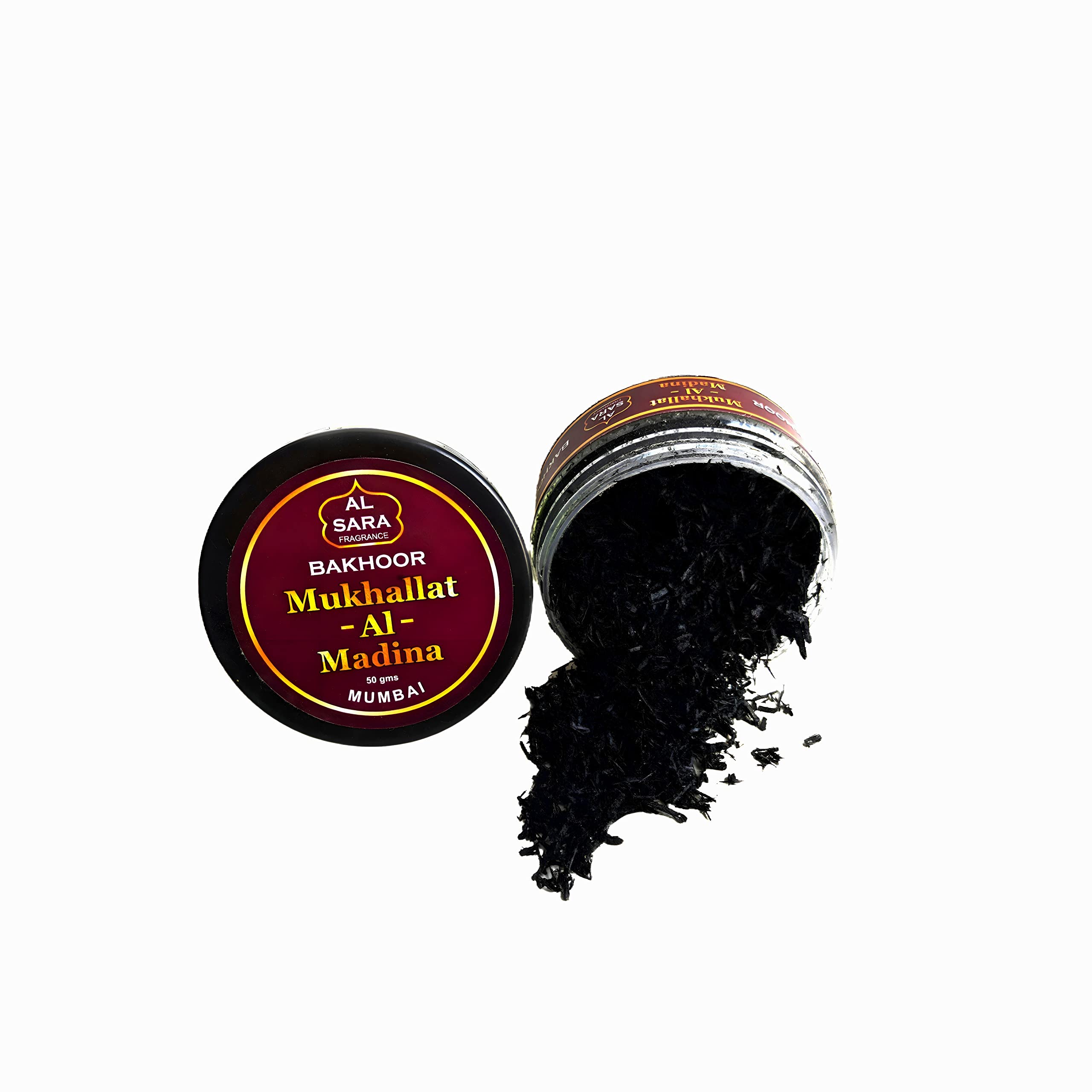 MUKHALLAT-AL-Madina Bakhoor by al sara fragrance | Authentic Arabic Incense | Perfect for Prayer Time, Relaxation & Meditation | Net. Weight 50G