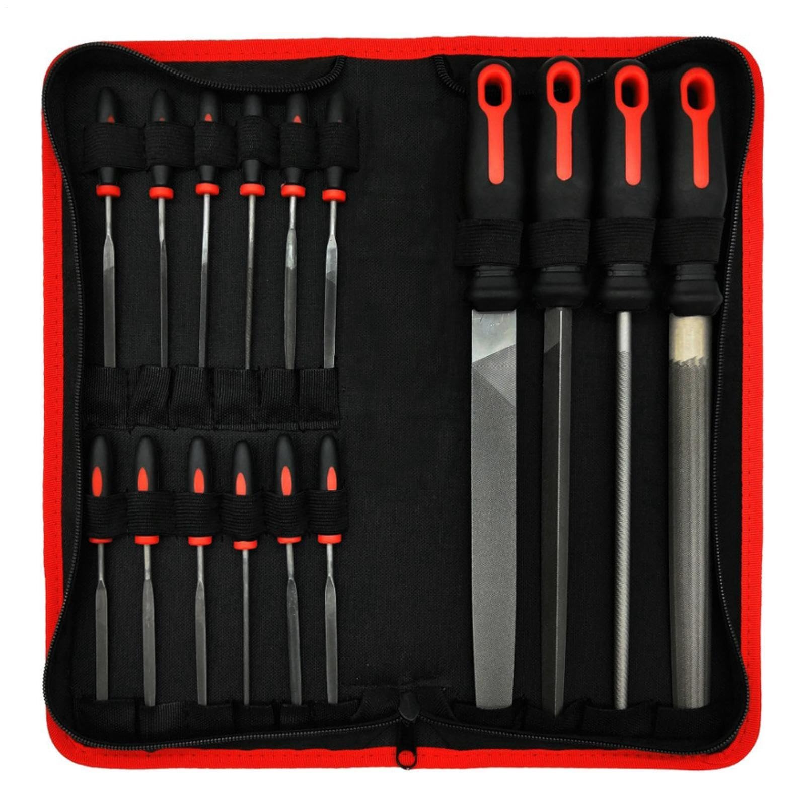 Set di lime in acciaio ad alto tenore di carbonio, multiuso: piatta | semicircolare, rotonda, grande, ad ago di precisione, per lavorazione del metallo, lime per legno, lavorazione del legno