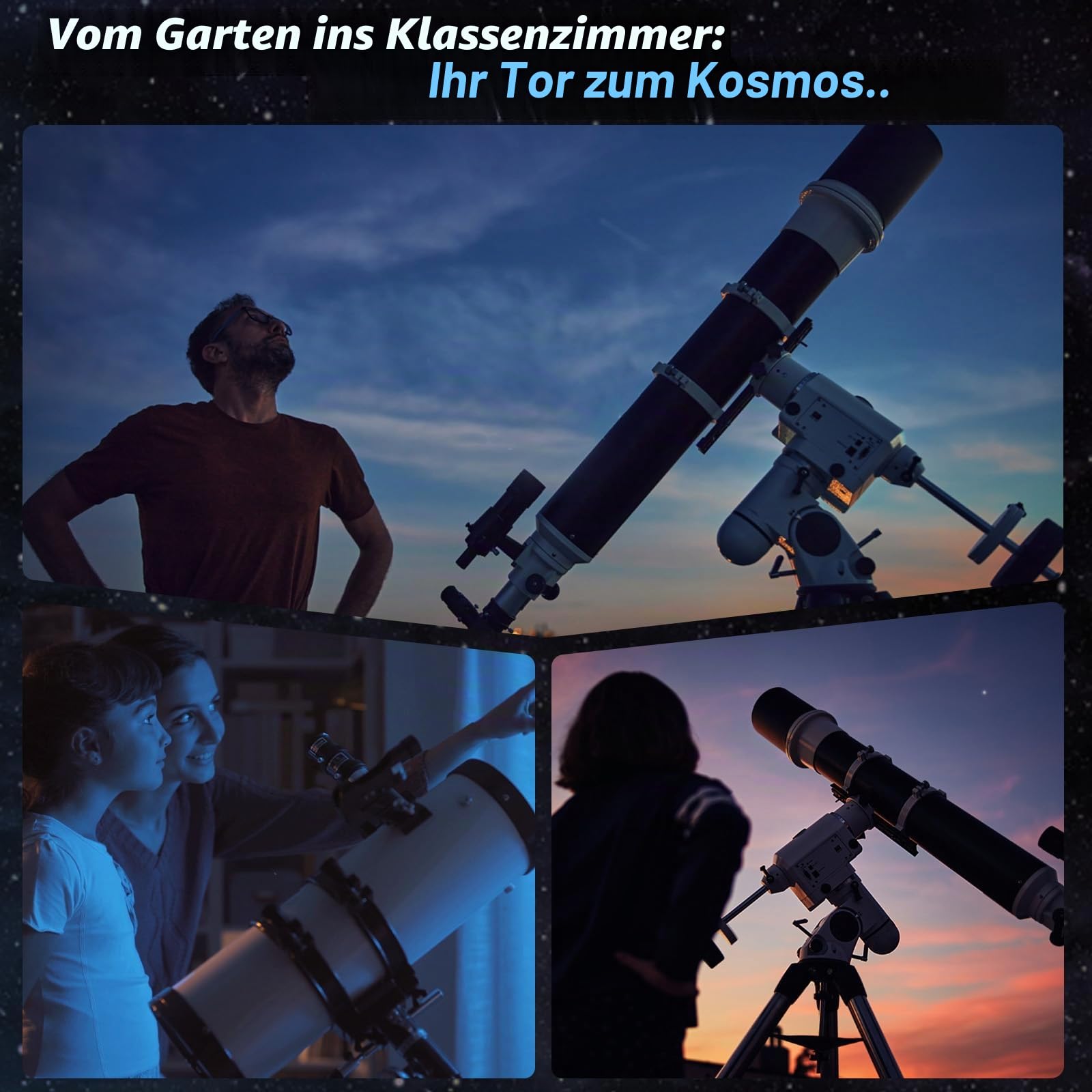 Teleskop Kamera 4K 8MP Astrofotografie Kamera - 1,25 Zoll Teleskop Elektronische Okularkamera mit IR Filter, Plug & Play für Astronomie, Planetenbildgebung, Kompatibel mit Windows/Mac/Linux