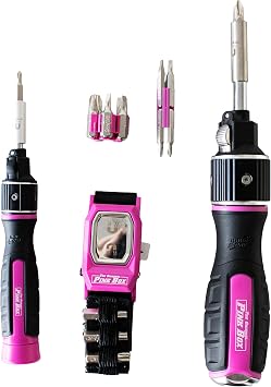 Double Drive Screwdriver Set with Lighted Magnetic Wristband