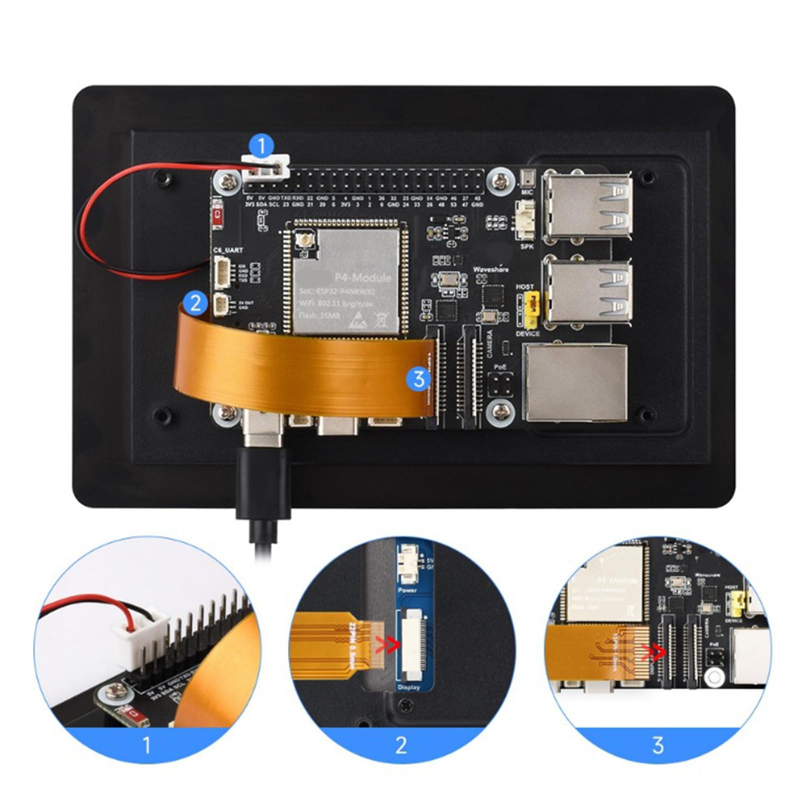 5-Zoll IPS LCD Display, kapazitive Touchscreens mit Einer Auflösung von 720 x 1280 für eingebettete Systeme und den industriellen Einsatz, Verbindungs LCD Panel