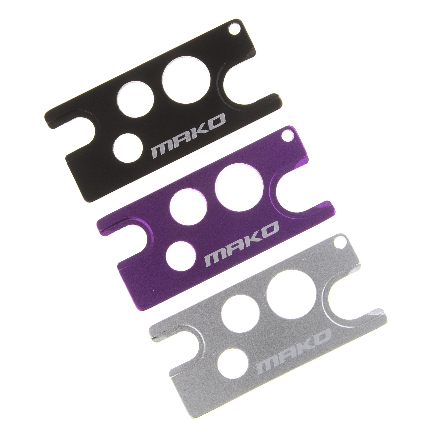 Mako 3-Pack Multi-Color Metal Essential Oil Key Tool (Pepper Black,Lavender Purple,Natural Chrome), an Universal Opener and Remover for Roller Balls and Caps on Most Bottles (Black Set)
