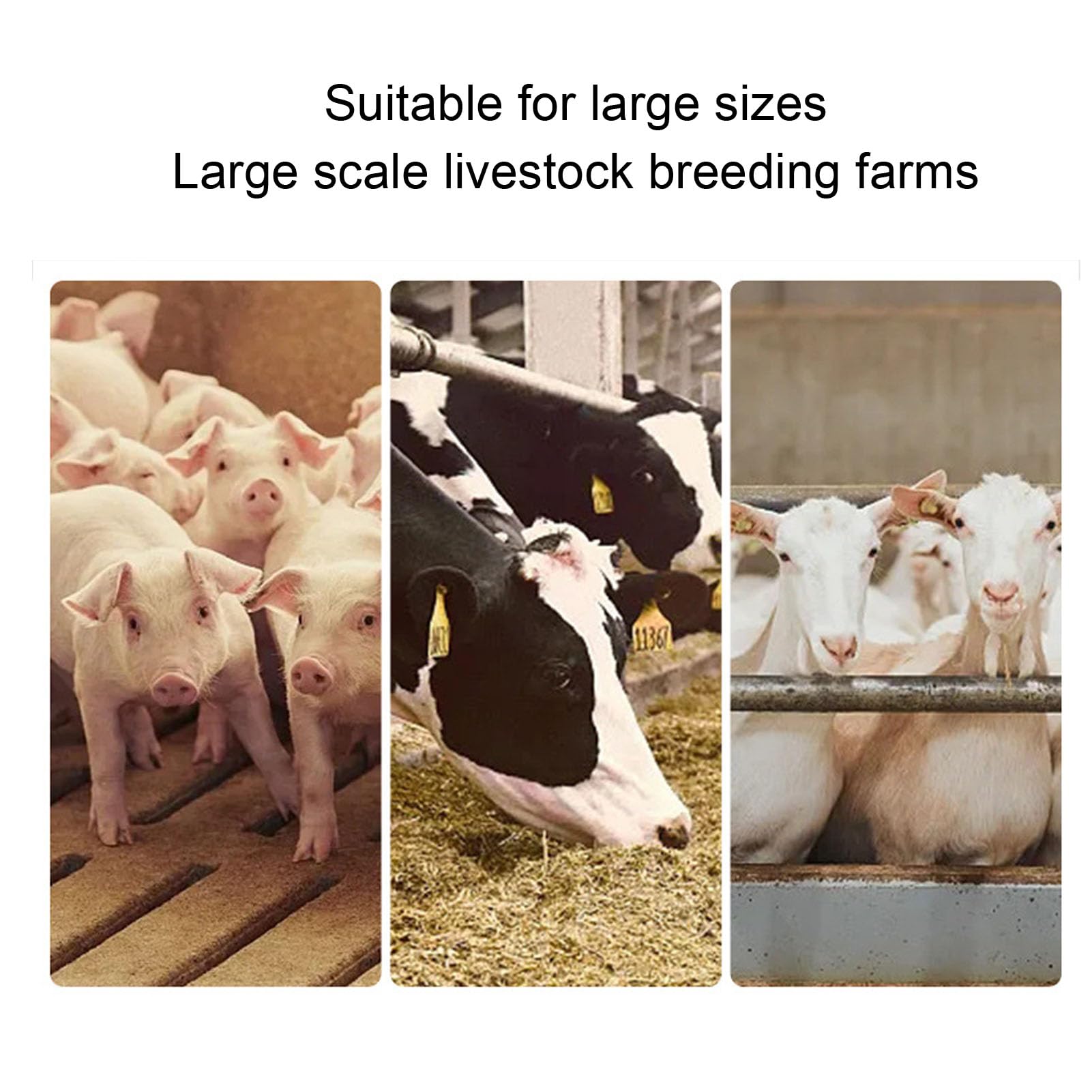 Fafeicy Pinza Elettrica per Marchi Auricolari Tagger per Animali con Forte capacità di Rimbalzo per Bovini, Suini, Ovini (Spina europea)