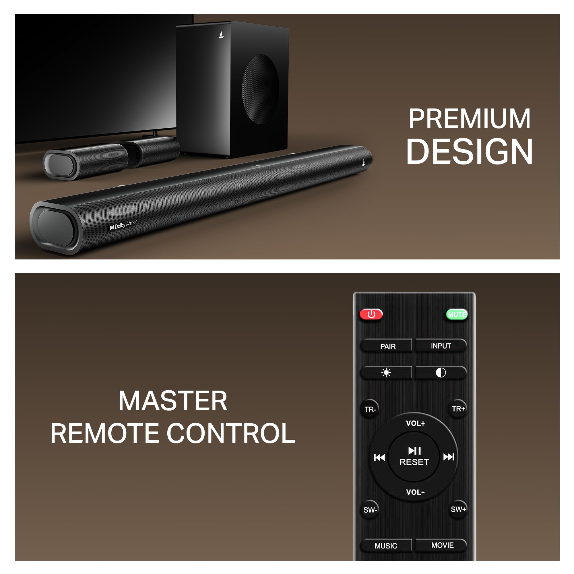 boAt Aavante Prime 5.1 Soundbar - Dolby Atmos -10 boAt Aavante Prime 5.1 Soundbar - Dolby Atmos -10