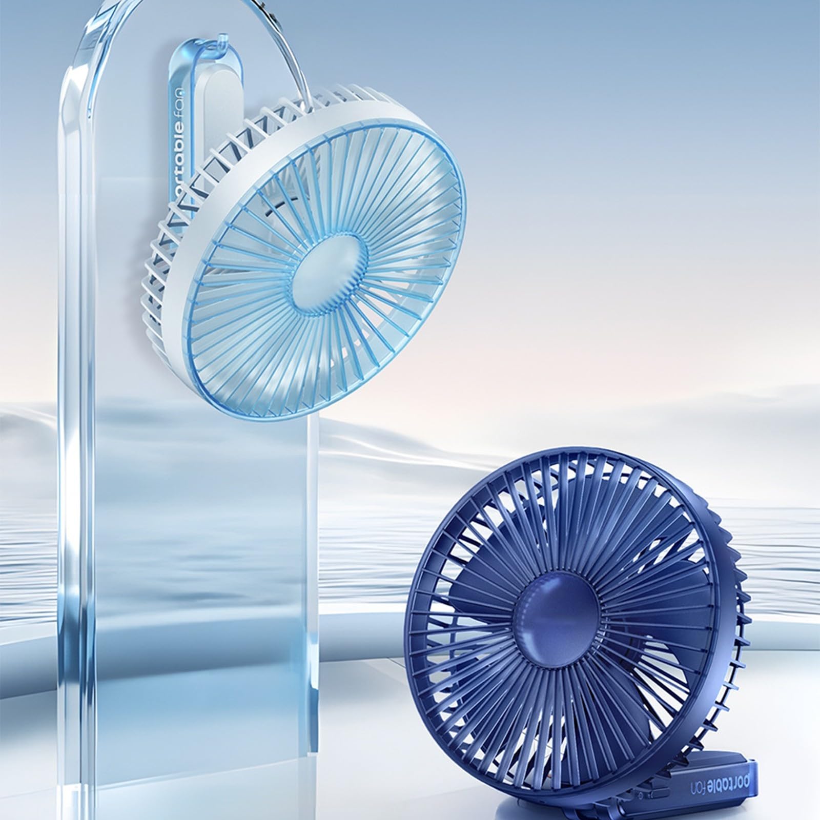 Flussi d ' velocità Ventilatore da Tavolo USB Uso prolungato della Batteria Leggero per Viaggi in Ufficio attività all ' Aperto Ventilatore Portatile Alimentato a Batteria