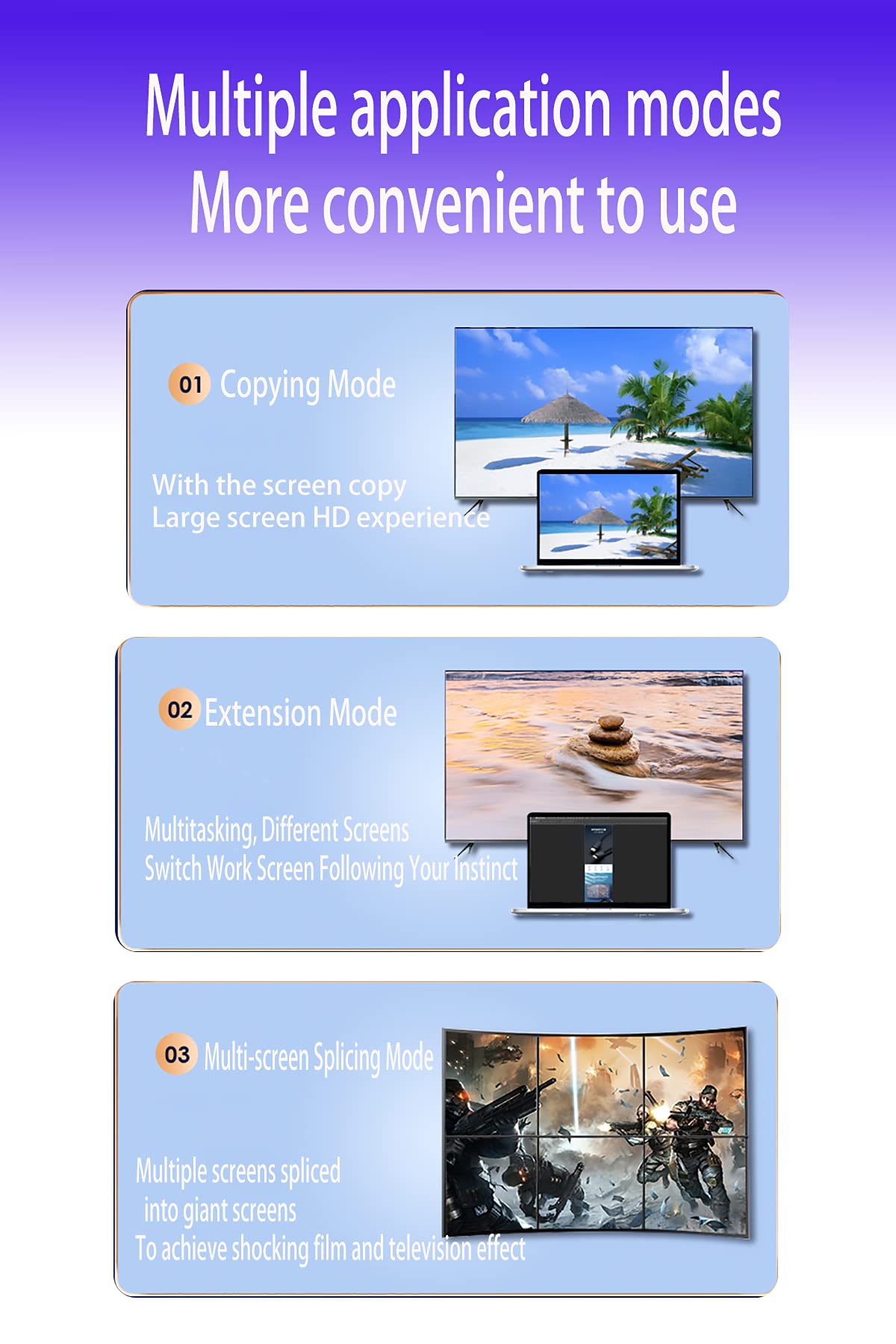 Câble HDMI 4K de 22,9 m, câble HDMI à fibre optique, micro HDMI vers HDMI, détachable de type A + Type D, ultra vitesse 18 Gbit/s, 4K 60 Hz, fin et flexible, câble HMDI long étendu, DVI vers HDMI