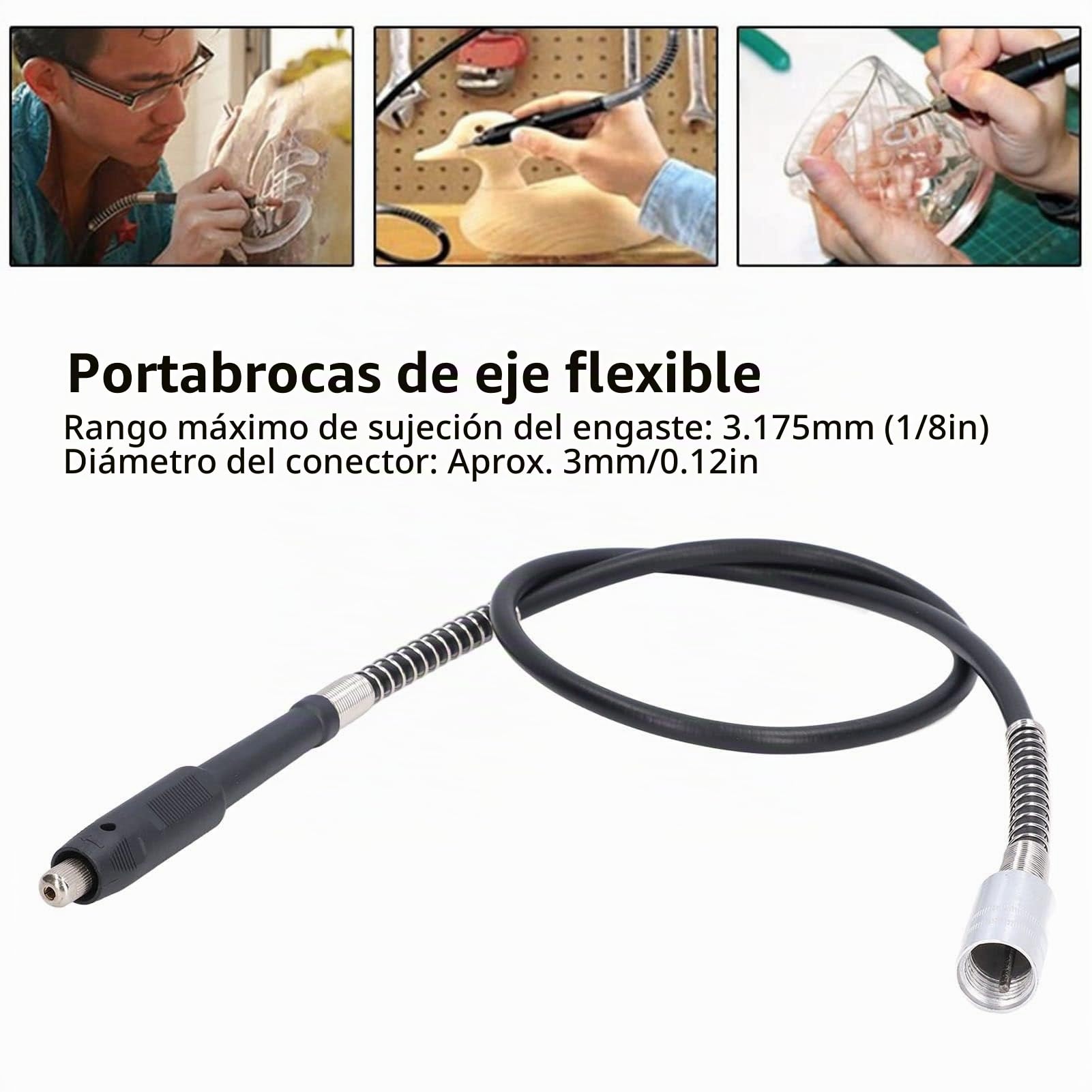 Cable de Extensión de Eje Flexible Universal, Amoladora Eléctrica de Eje Flexible, Herramienta Rotativa de Eje Flexible