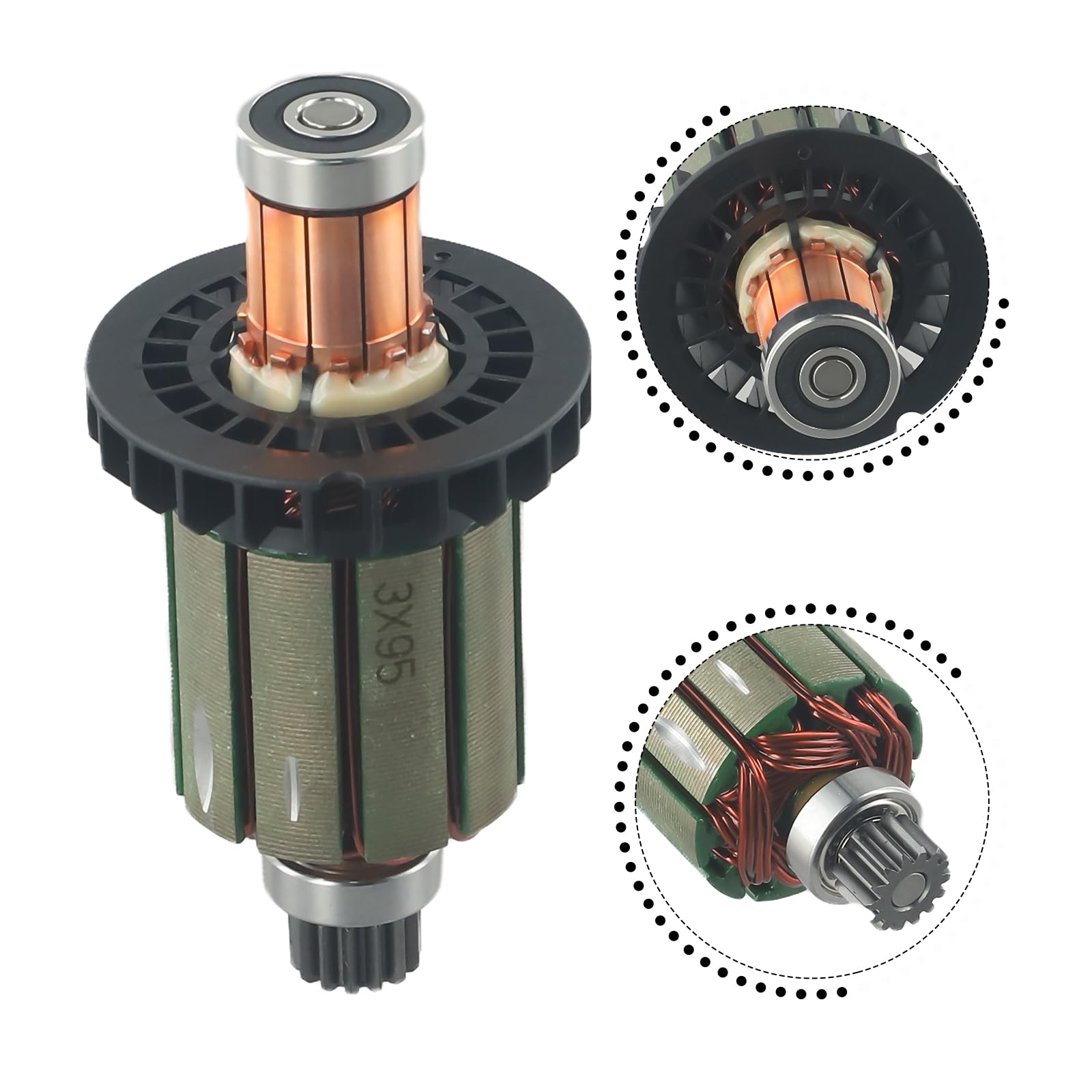 Kommutator, Elektrisch Motor Kommutator, Metallbohrer, Zubehör Für Mak 6194960 Bohrer 18 V Anker für BHP458 BDF458 DDF458 DHP458, verbesserte Leistung